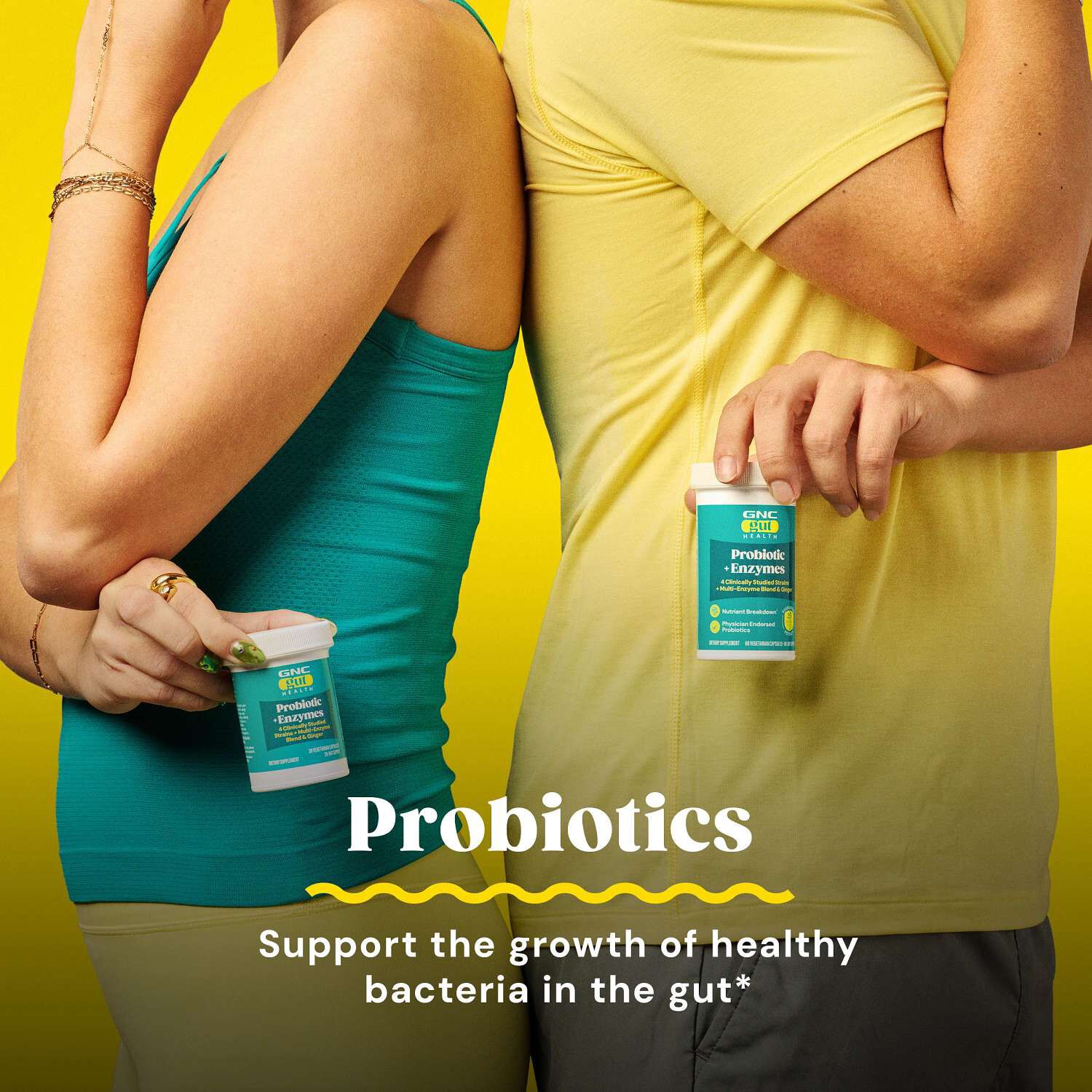 Gut Health Probiotic Plus Enzymes  25 billion CFUs - 60 Capsules (60 Servings)