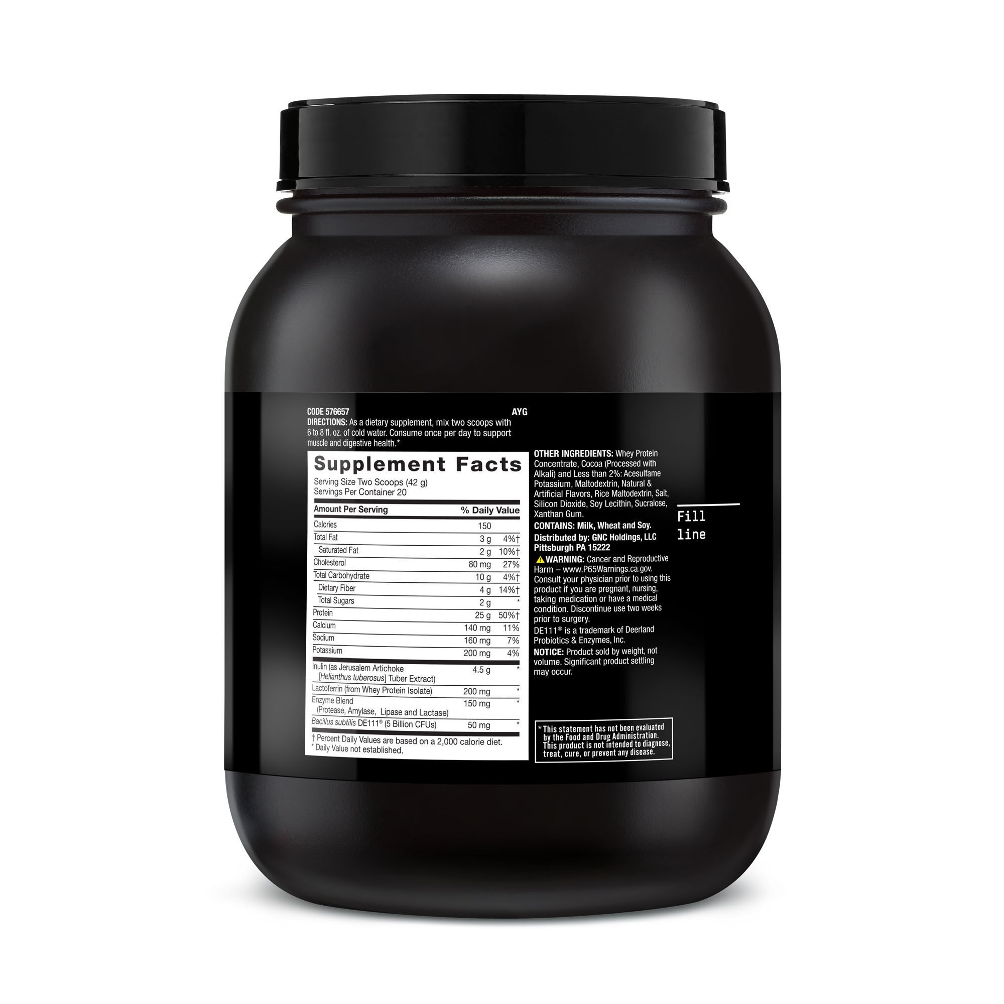 Healthy Gut Protein Prototype - V.1 - Chocolate (20 Servings) Chocolate | GNC