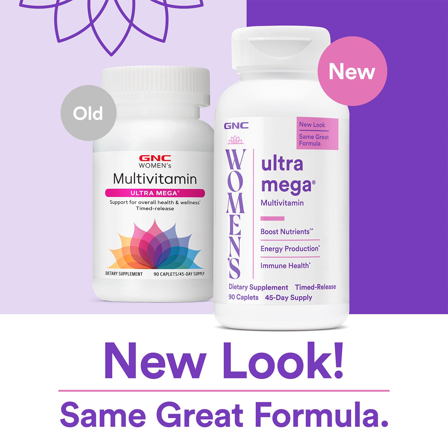 Ultra Mega® Multivitamin - 90 Caplets (45 Servings)