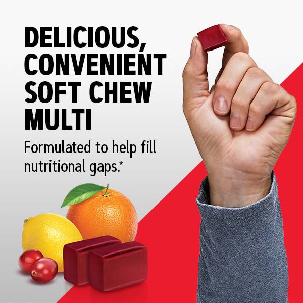 Soft Chew Multivitamin - Mixed Fruit - 60 Soft Chews (30 Servings)  | GNC