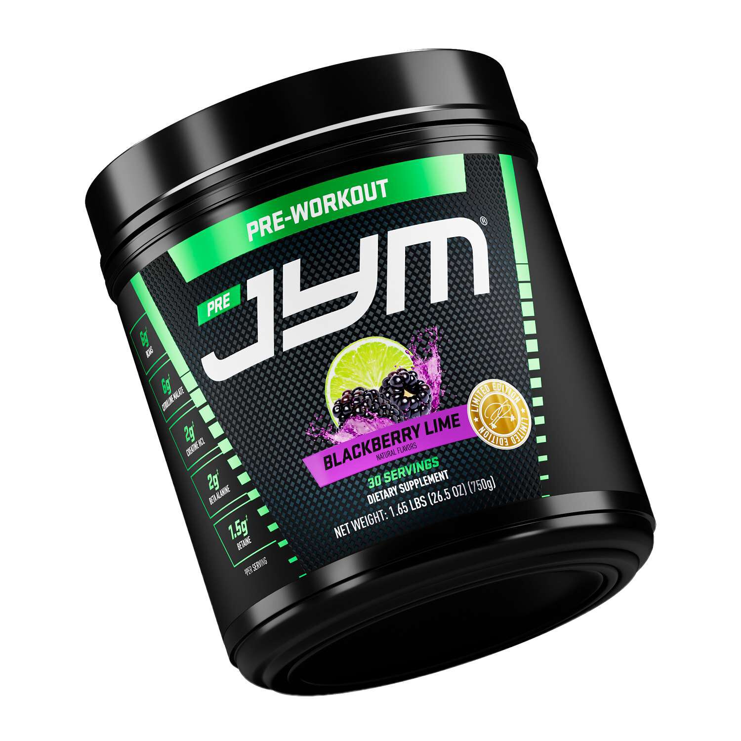 Pre Jym Pre-Workout - Blackberry Lime (30 Servings)