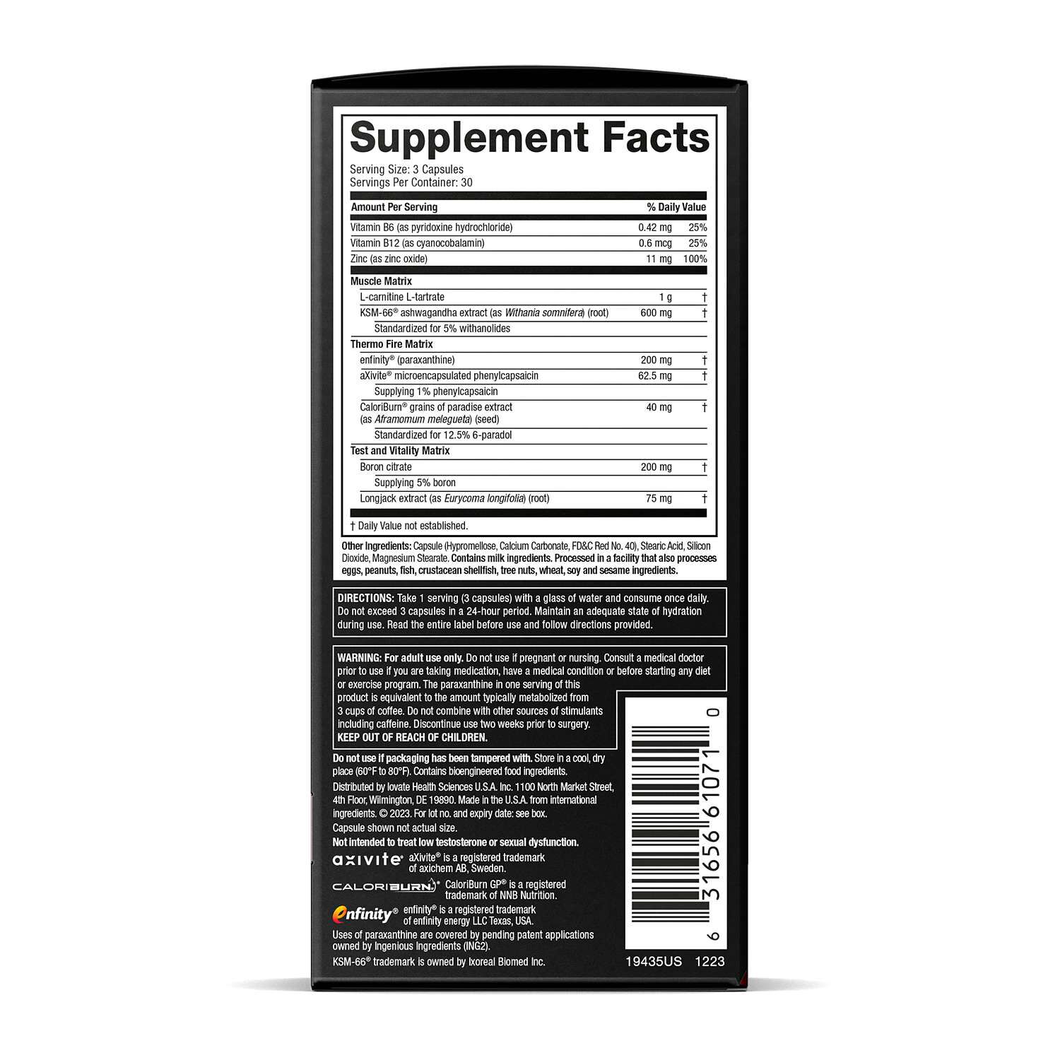 Alpha Test Thermo XTR - 90 Capsules (30 Servings)  | GNC