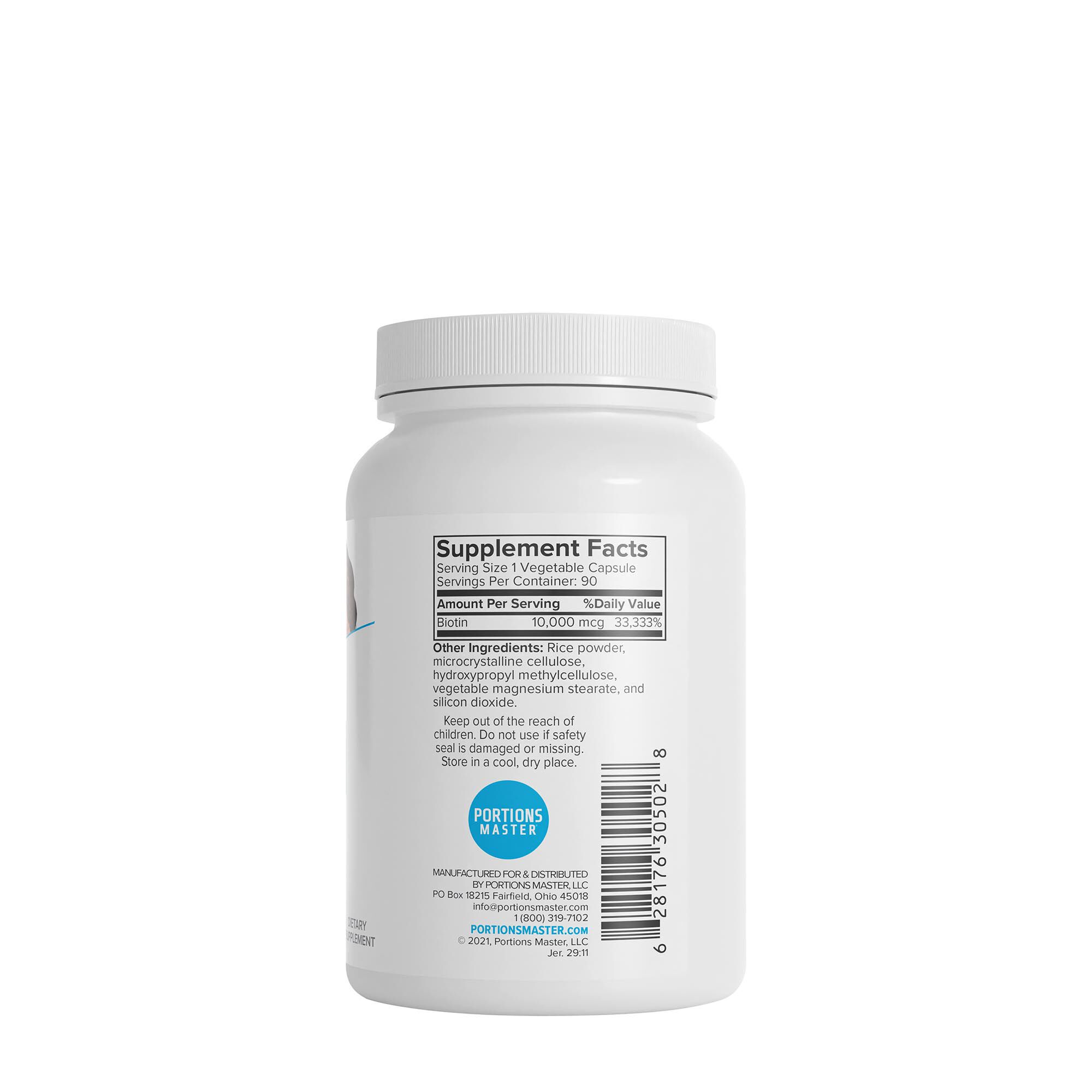 Biotin Vitamin - 90 Capsules (90 Servings)  | GNC