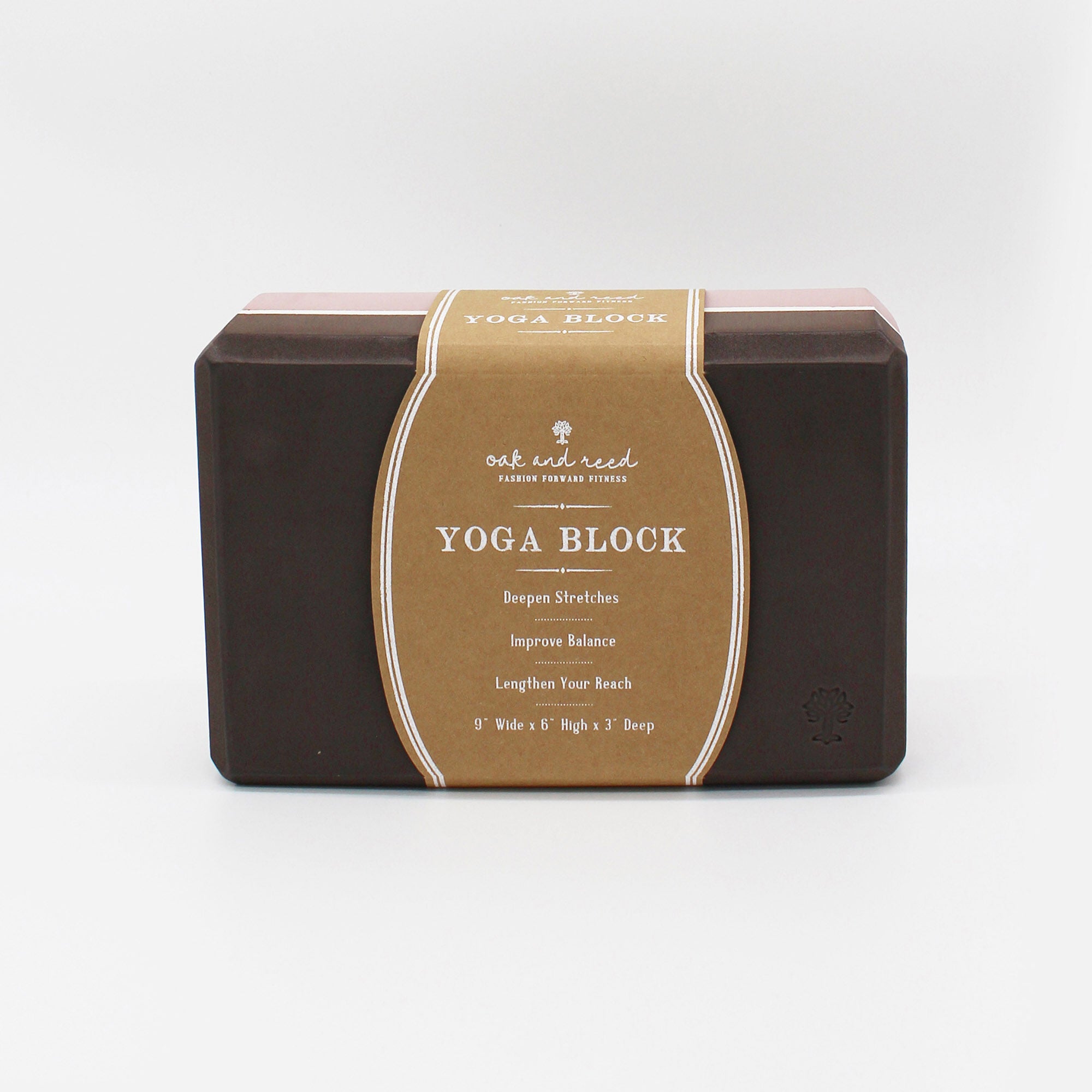 Colorblock Yoga Block - Iron/Woodrose  | GNC