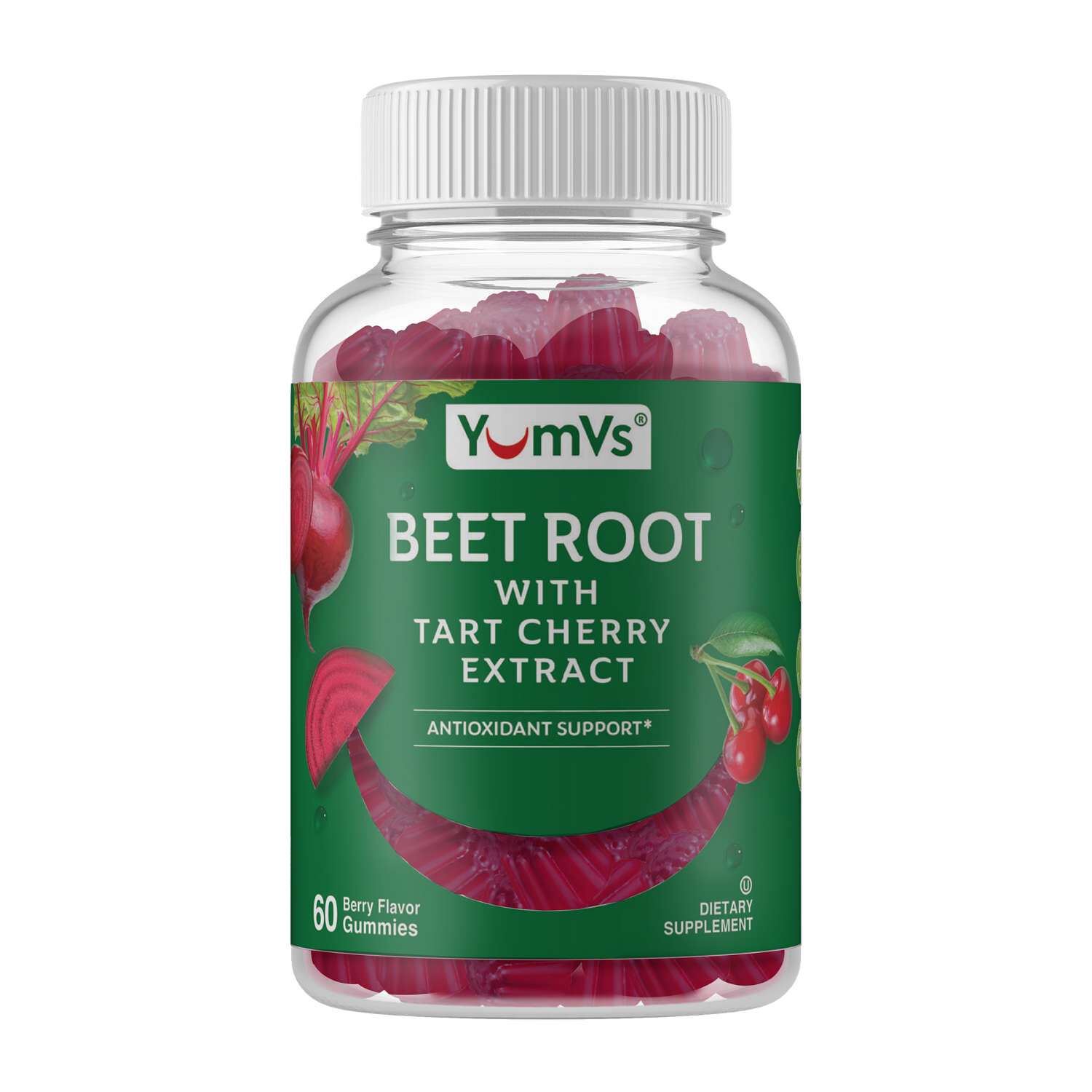 Beet Root with Tart Cherry - 60 Gummies (30 Servings)  | GNC