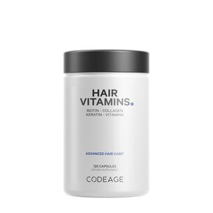 Hair Vitamins - Biotin 10000 mcg - Collagen - Keratin &amp; Multivitamins - 120 Capsules &#40;30 Servings&#41;  | GNC