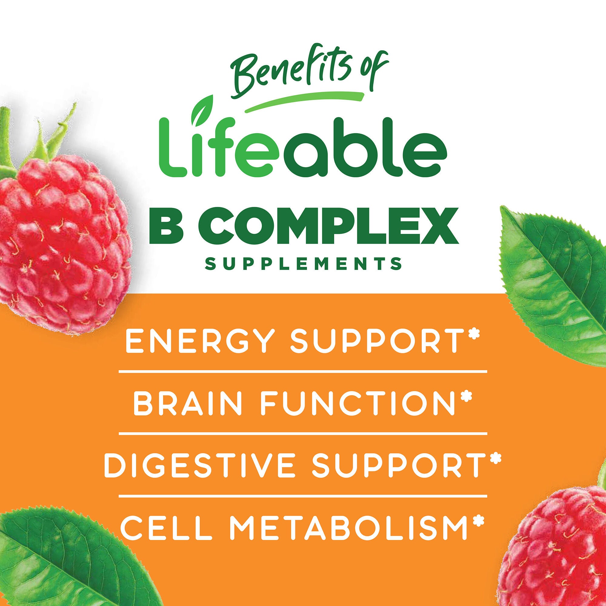 Sugar Free B Complex with Vitamin C - 60 Gummies (60 Servings)