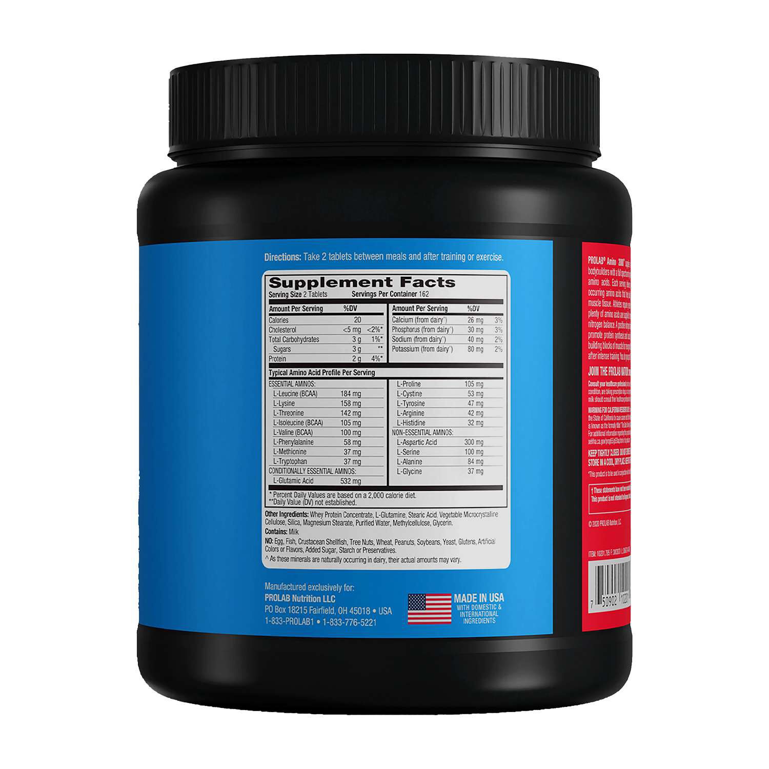 Amino 2000&trade; - 325 Tablets (162 Servings)