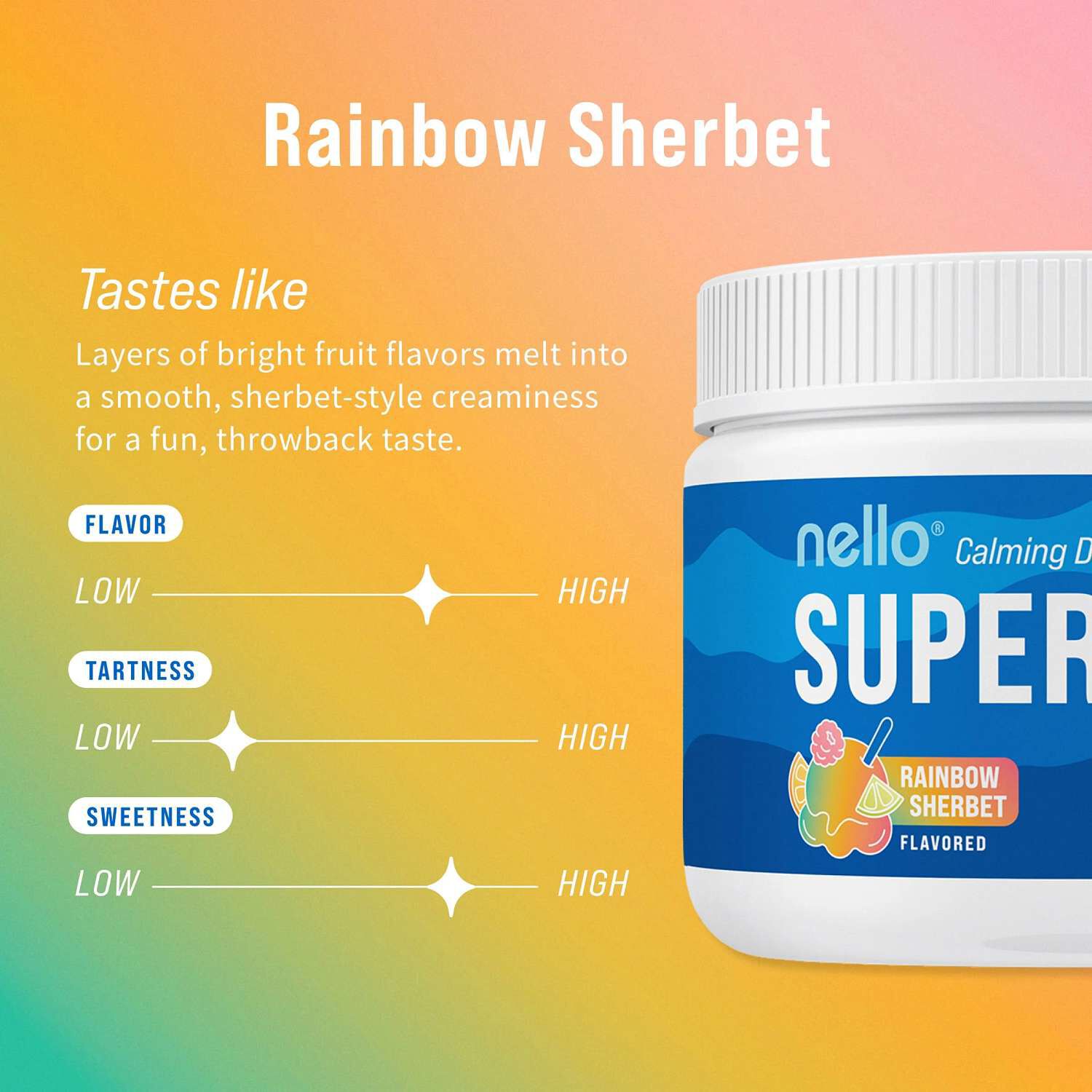 Supercalm&reg; - Rainbow Sherbet (30 Servings) Rainbow Sherbet | GNC