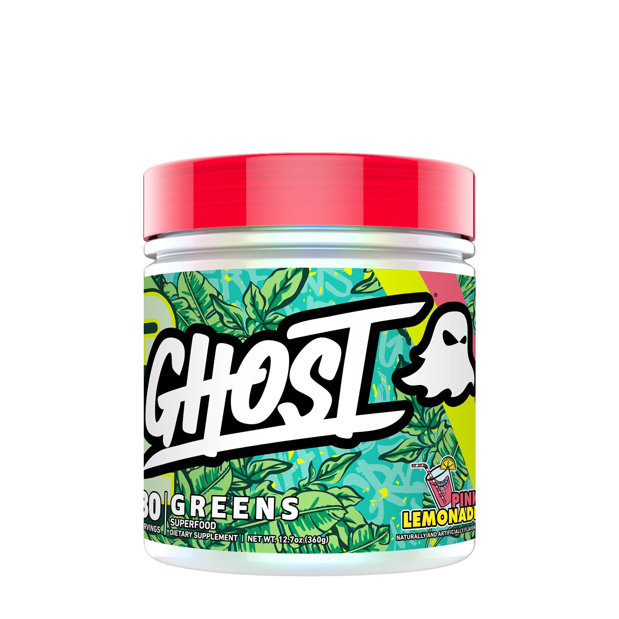 GHOST Greens Vegan - Pink Lemonade 12.7 Oz. (30 Servings)