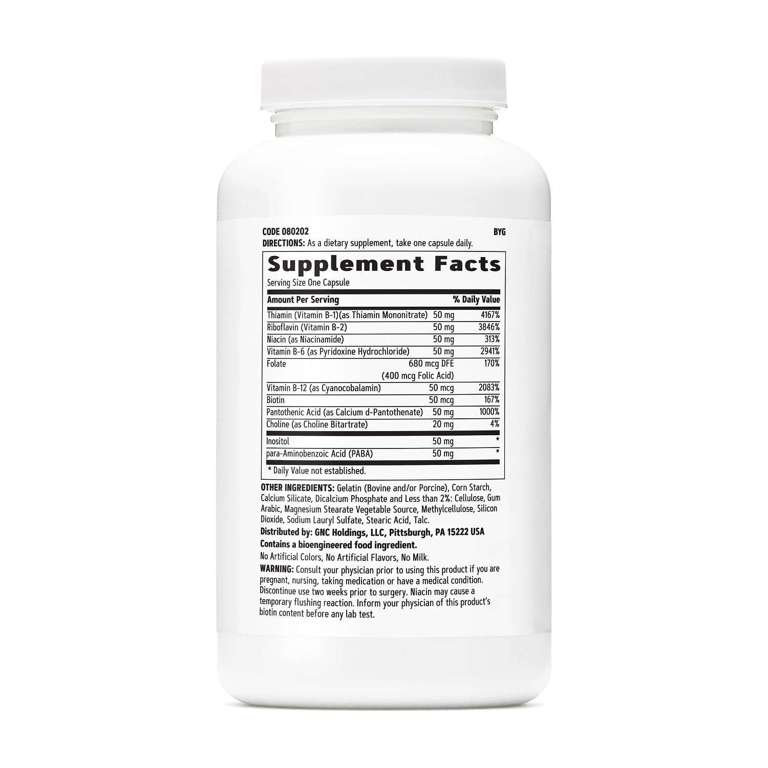 B-Complex 50 - 180 Capsules (180 Servings)  | GNC