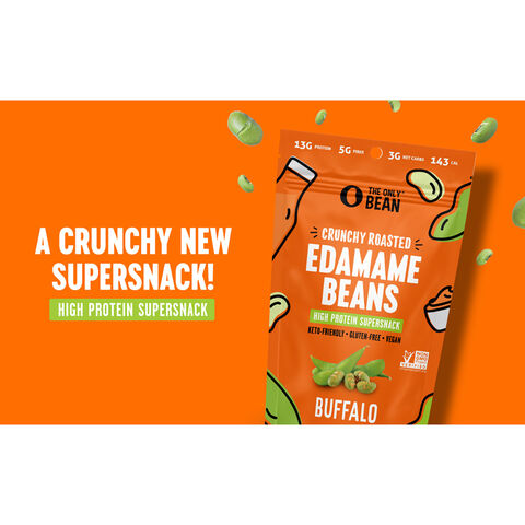 Crunchy Roasted Edamame Beans - Buffalo &#40;3 Bags&#41;  | GNC