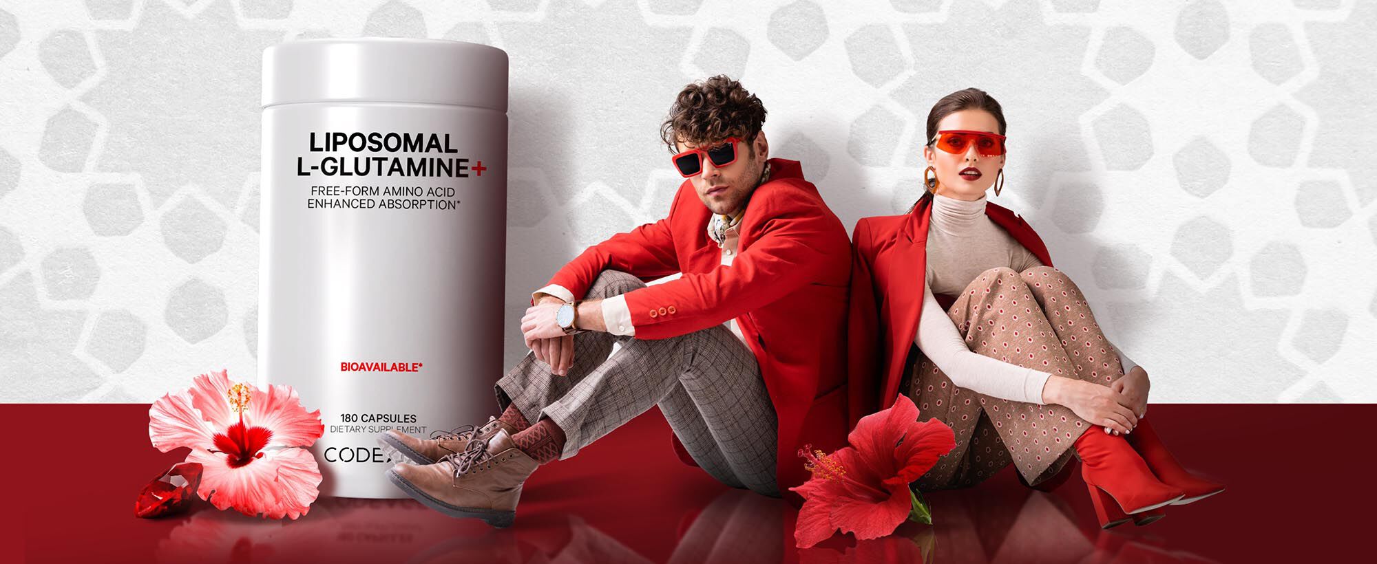 Liposomal L-Glutamine+ - 180 Capsules (90 Servings)