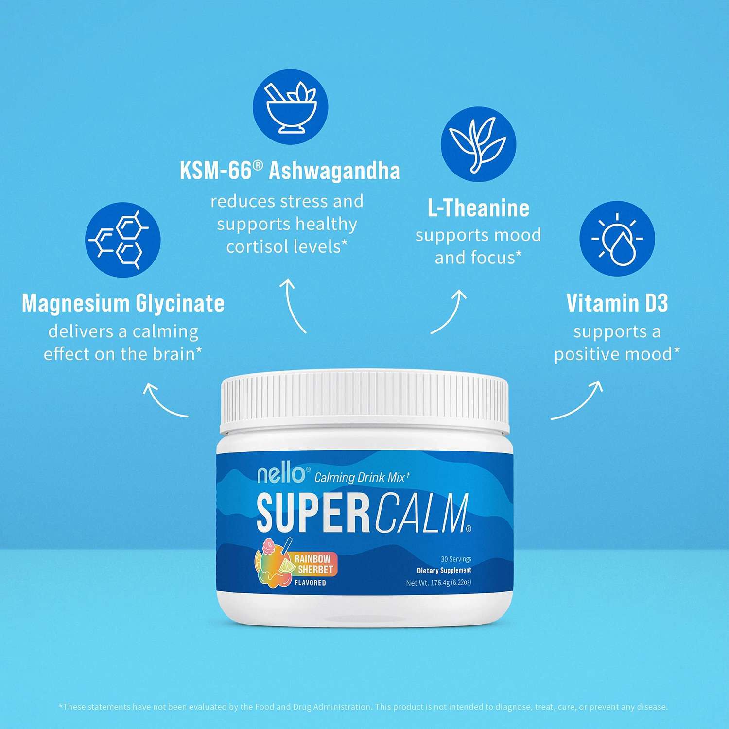 Supercalm&reg; - Rainbow Sherbet (30 Servings)