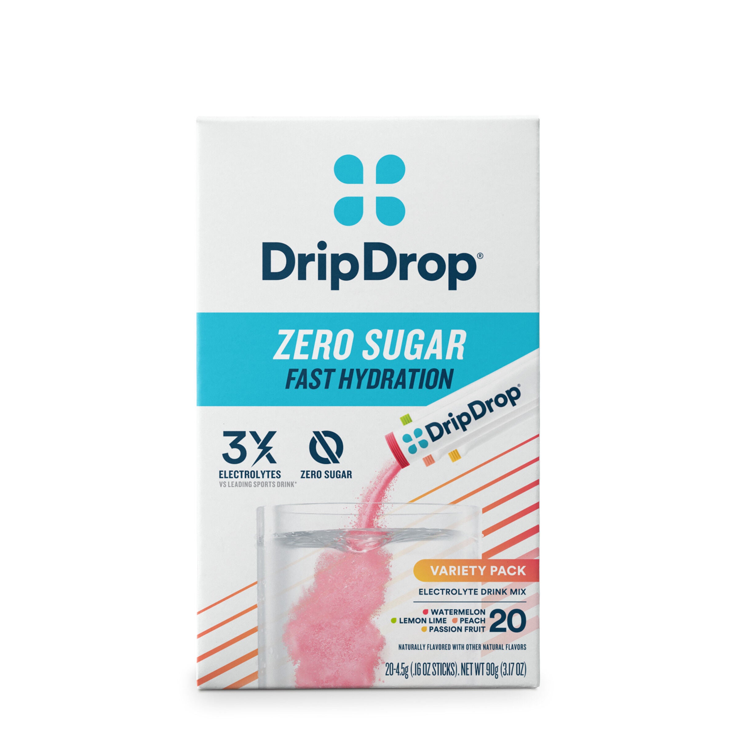 Zero Sugar Electrolyte Drink Mix - Variety (20 Stick Packs)  | GNC