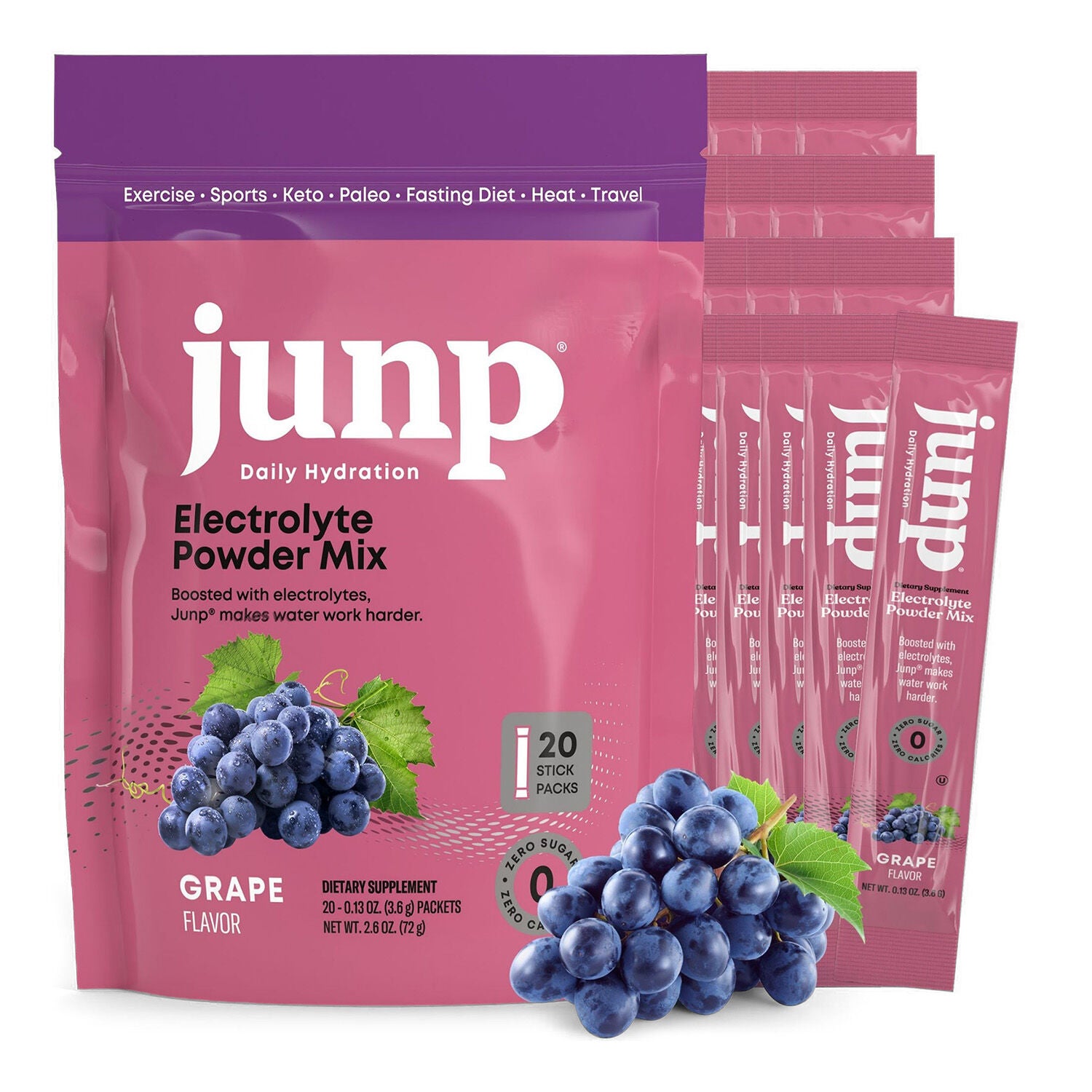 Junp&reg; Daily Hydration - Grape (20 Servings) Grape | GNC
