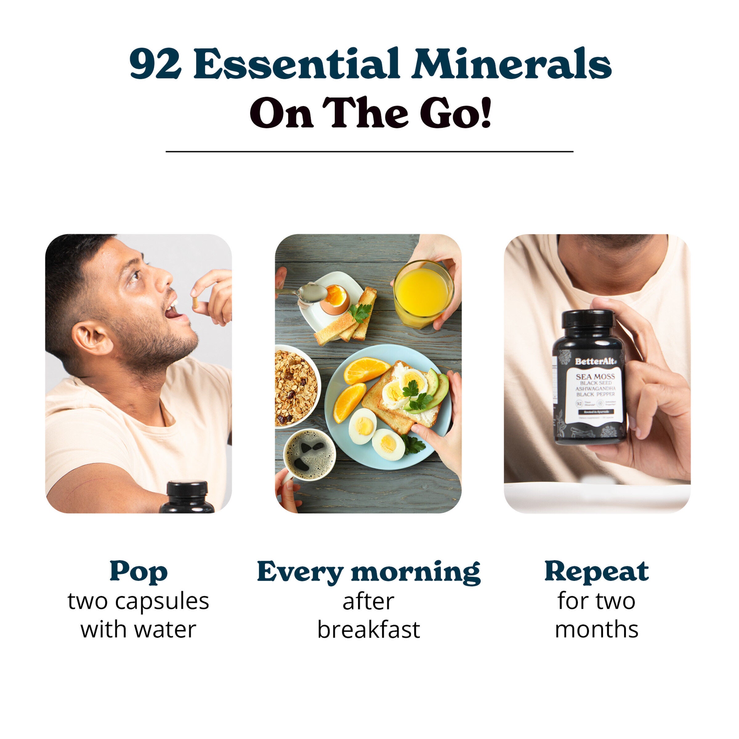 Sea Moss - 120 Capsules (60 Servings)  | GNC