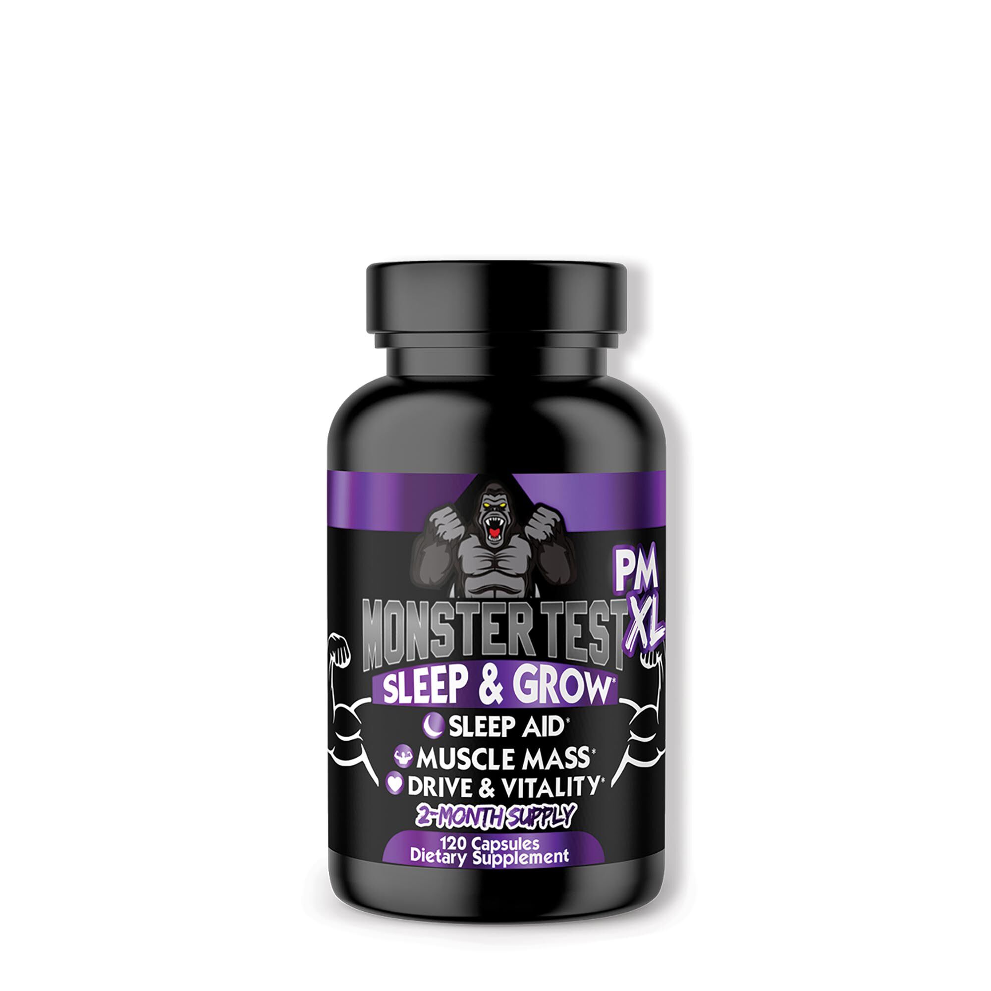 Monster Test PM XL: Sleep &amp; Grow* - 120 Capsules (60 Servings)  | GNC