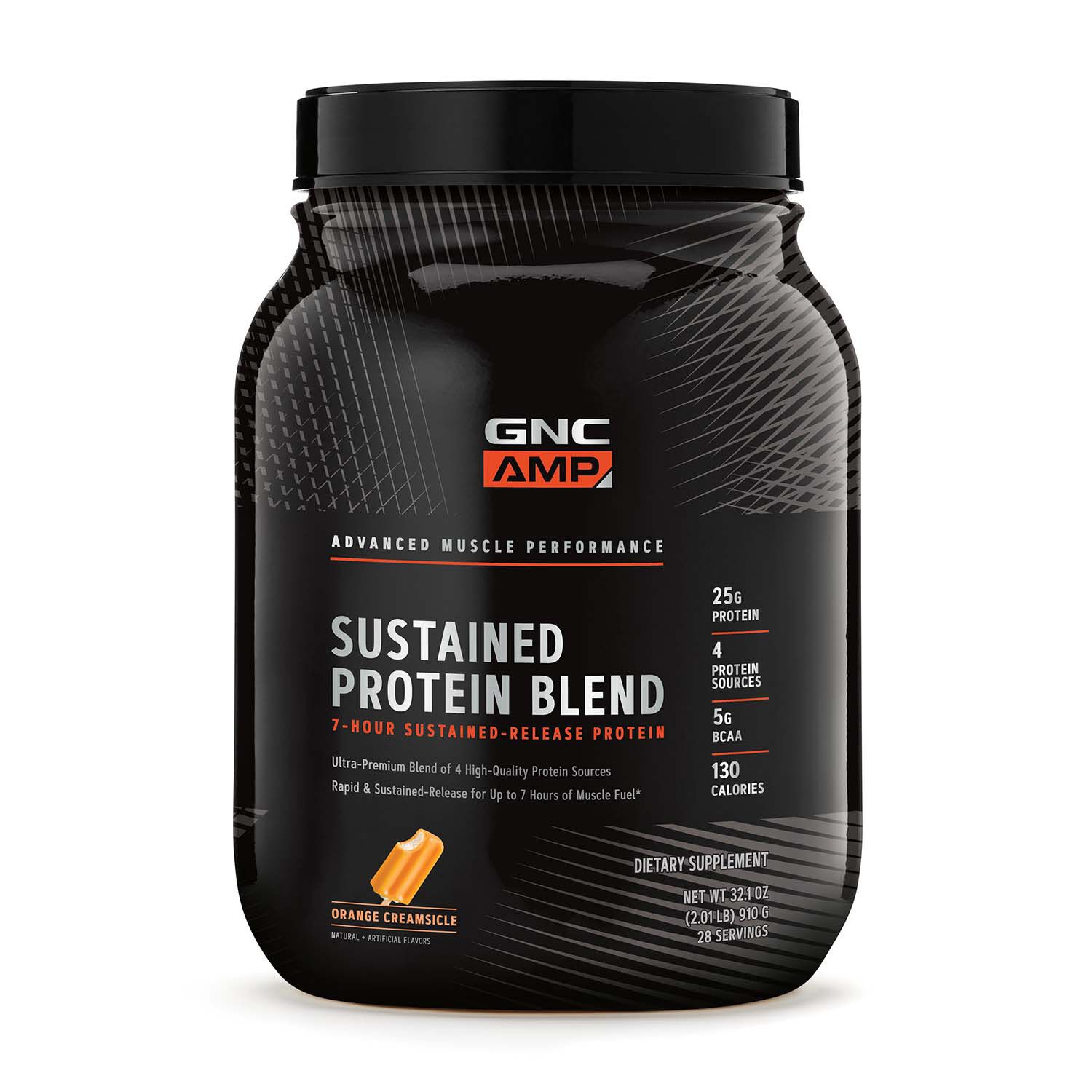 Gnc Amp Sustained Protein Blend Orange Creamsicle Gnc