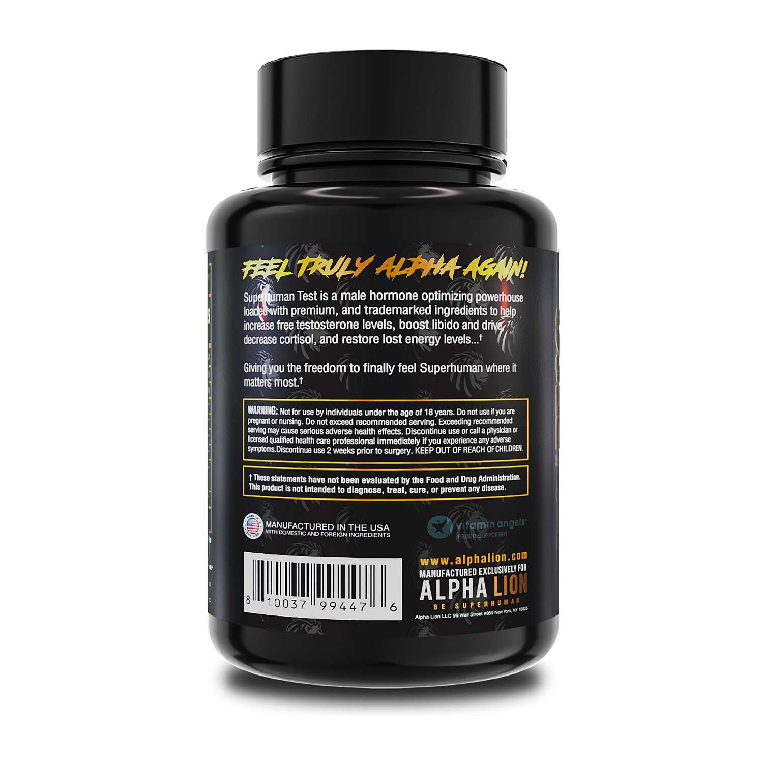 Natural Testosterone Booster - 90 Capsules (30 Servings)