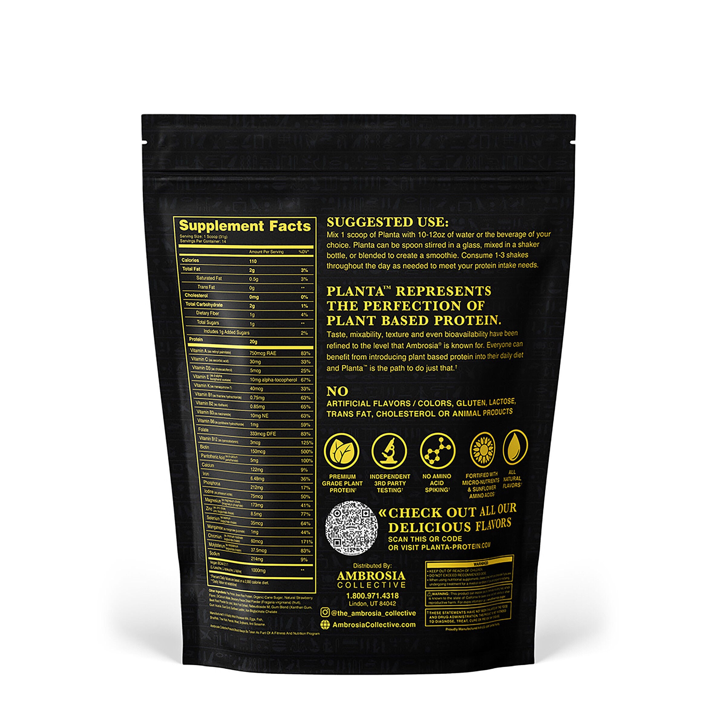 Plant Protein - Strawberry Ice Cream (14 Servings)  | GNC