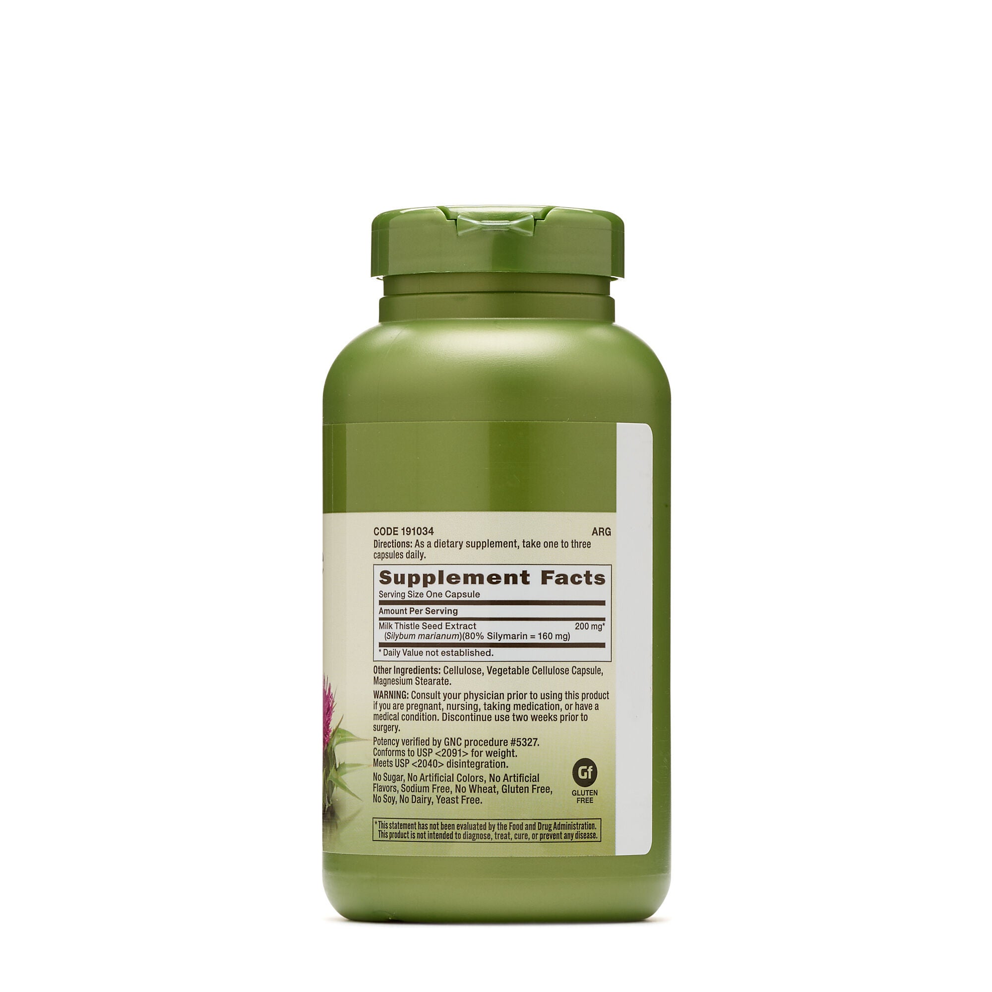 GNC Herbal Plus Milk Thistle 200 MG 48107128746 eBay