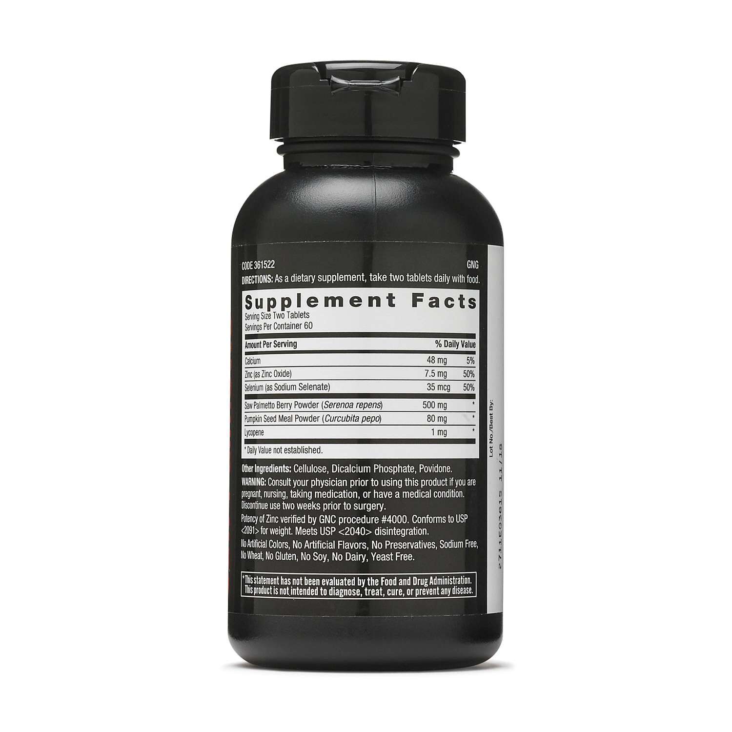 Saw Palmetto Formula - 120 Tablets (60 Servings)  | GNC