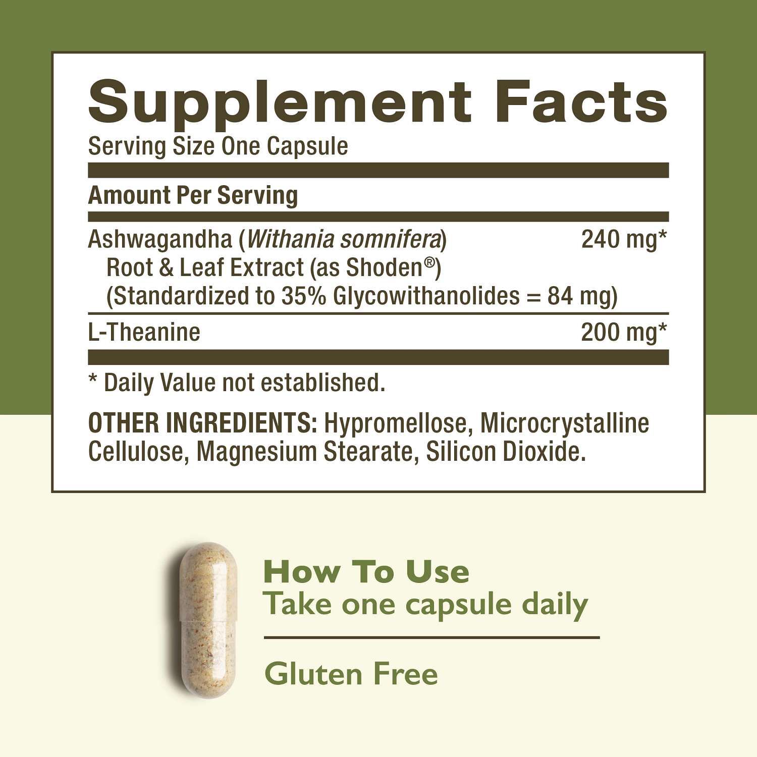 Ashwagandha + L-Theanine - 90 Capsules (90 Servings) - thumbnail 2