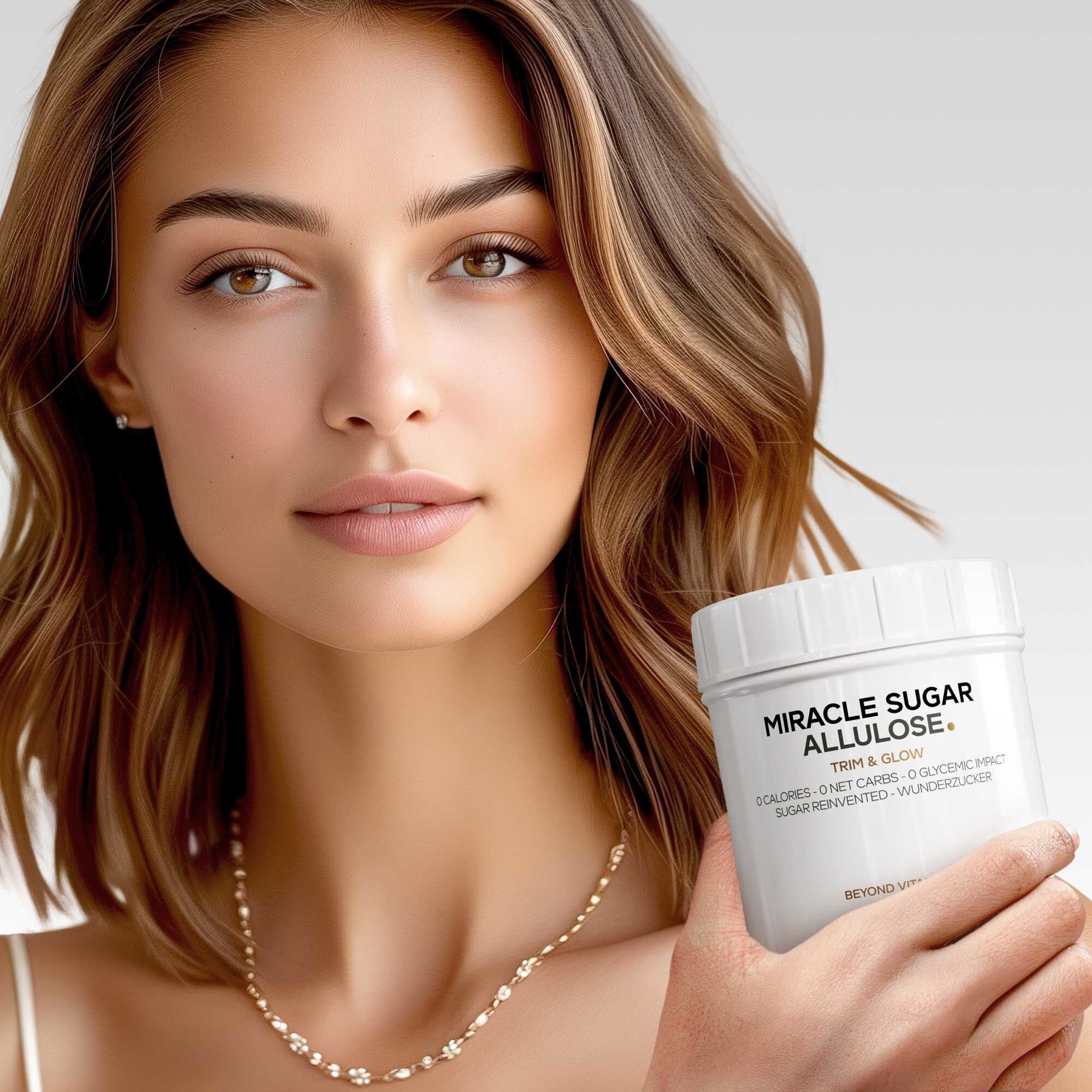 Miracle Sugar Allulose Powder - Unflavored - 35.27 oz (100 Servings)  | GNC