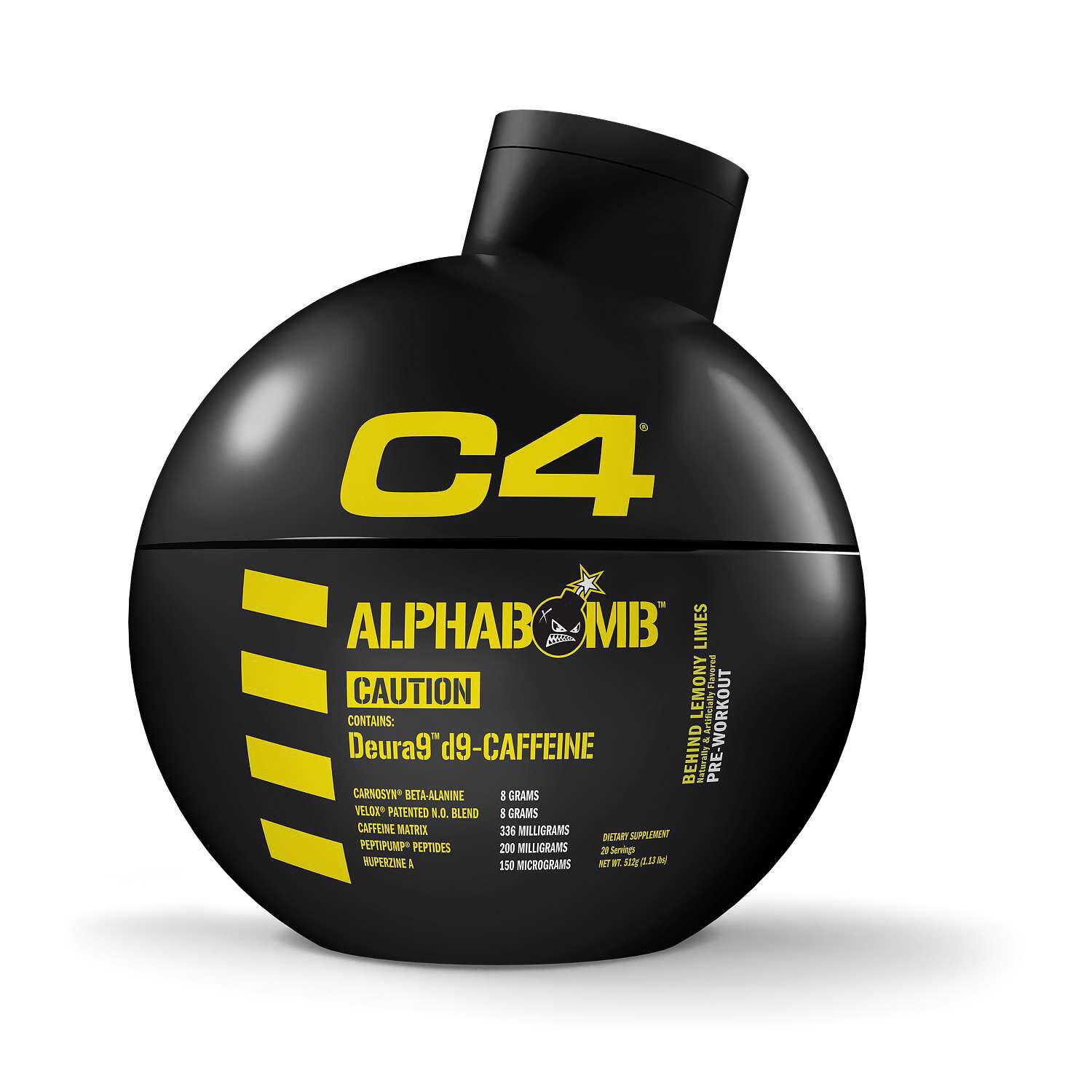 C4 Alpha Bomb Pre-Workout - Behind Lemony Limes (20 Servings)  | GNC