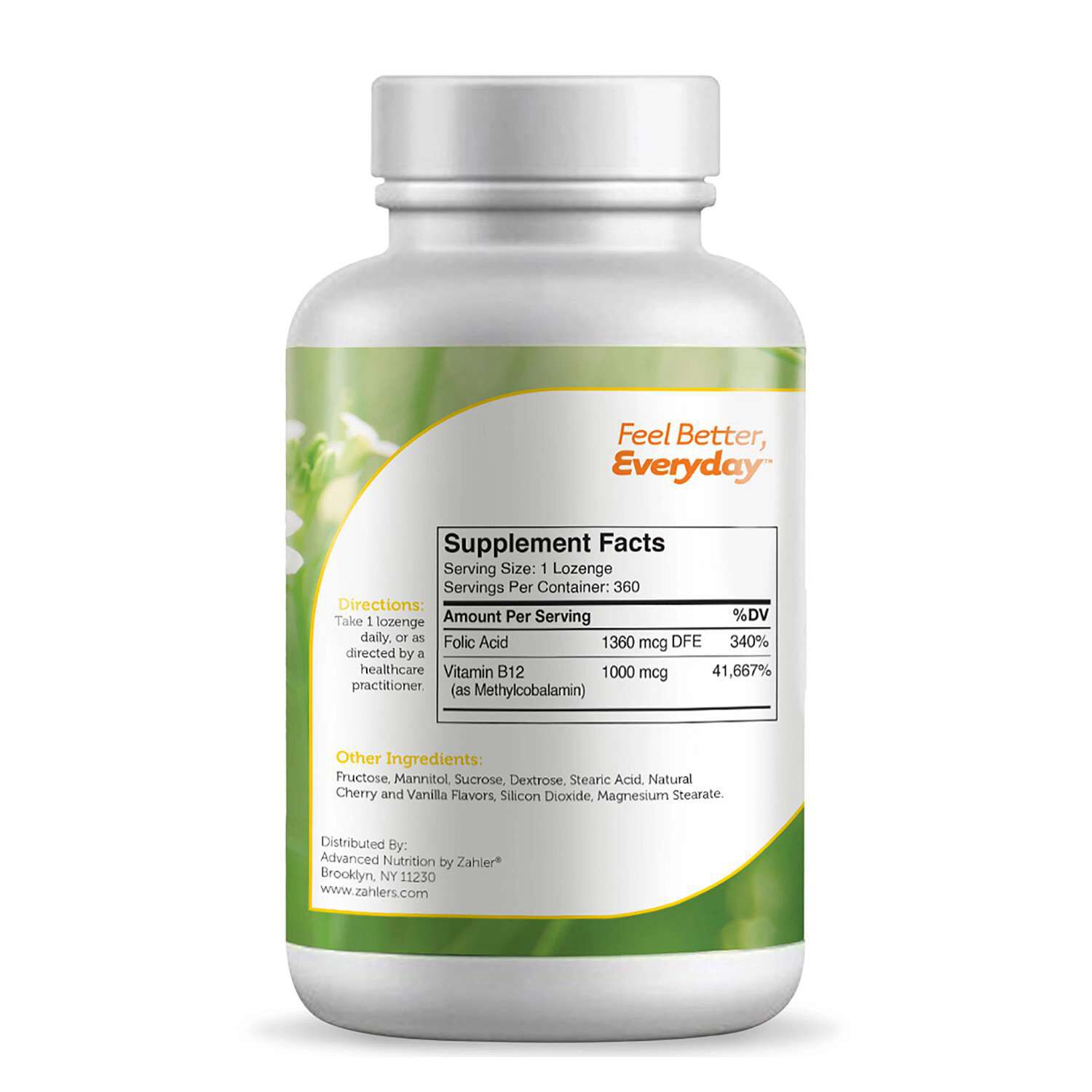 B12 Energizer&trade;* - Cherry - 360 Lozenges (360 Servings)  | GNC
