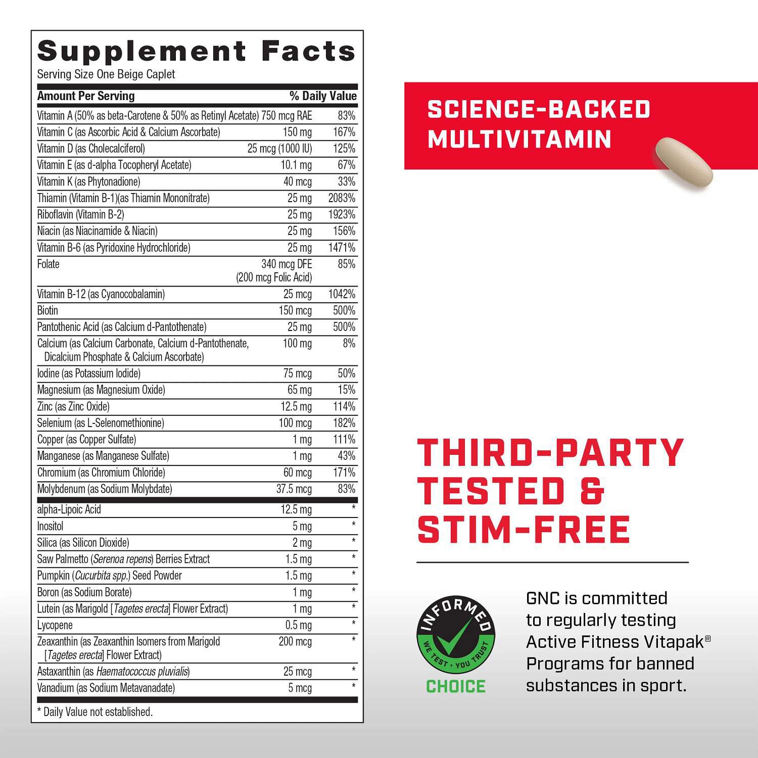 Active Fitness Vitapak&reg; Program V2 (1 Month Supply)