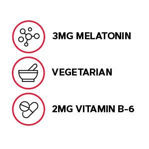 Melatonin 3mg - 120 Vegetarian Tablets (120 Servings)  | GNC