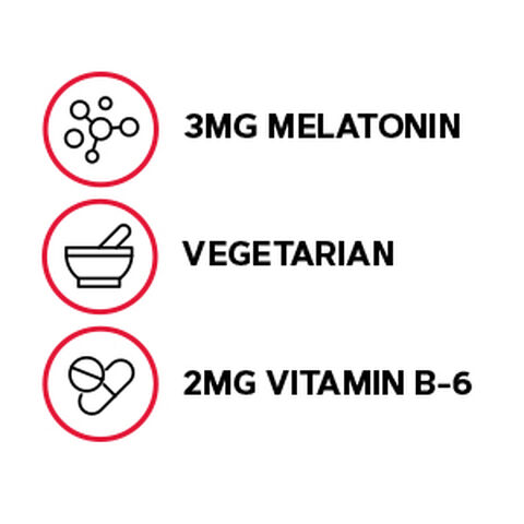 Melatonin 3mg - 120 Vegetarian Tablets &#40;120 Servings&#41;  | GNC