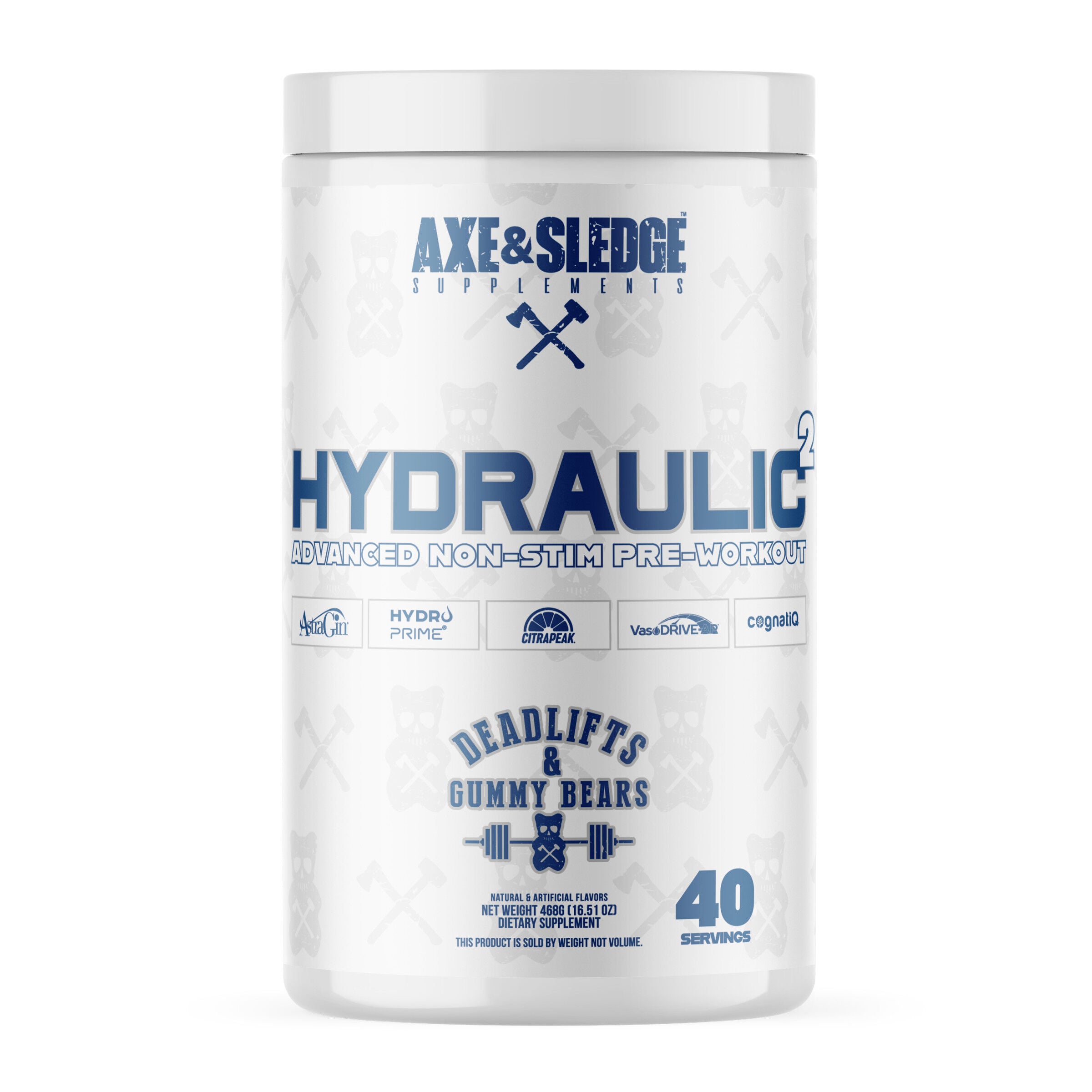 Hydraulic 2 Non-Stim Pre-Workout - Deadlifts & Gummy Bears (40 Servings)