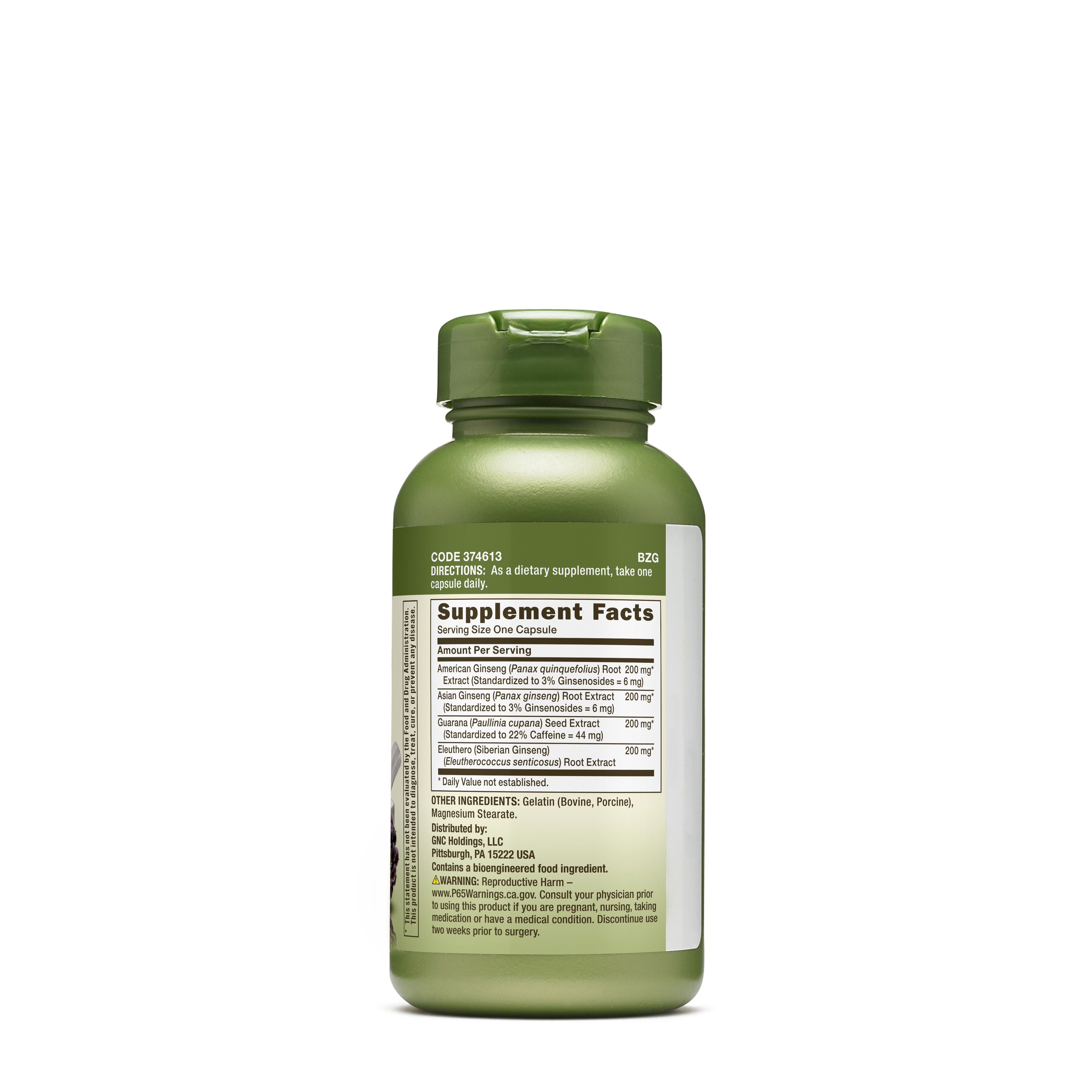 Triple Ginsa Rush&trade; - 100 Capsules (100 Servings)