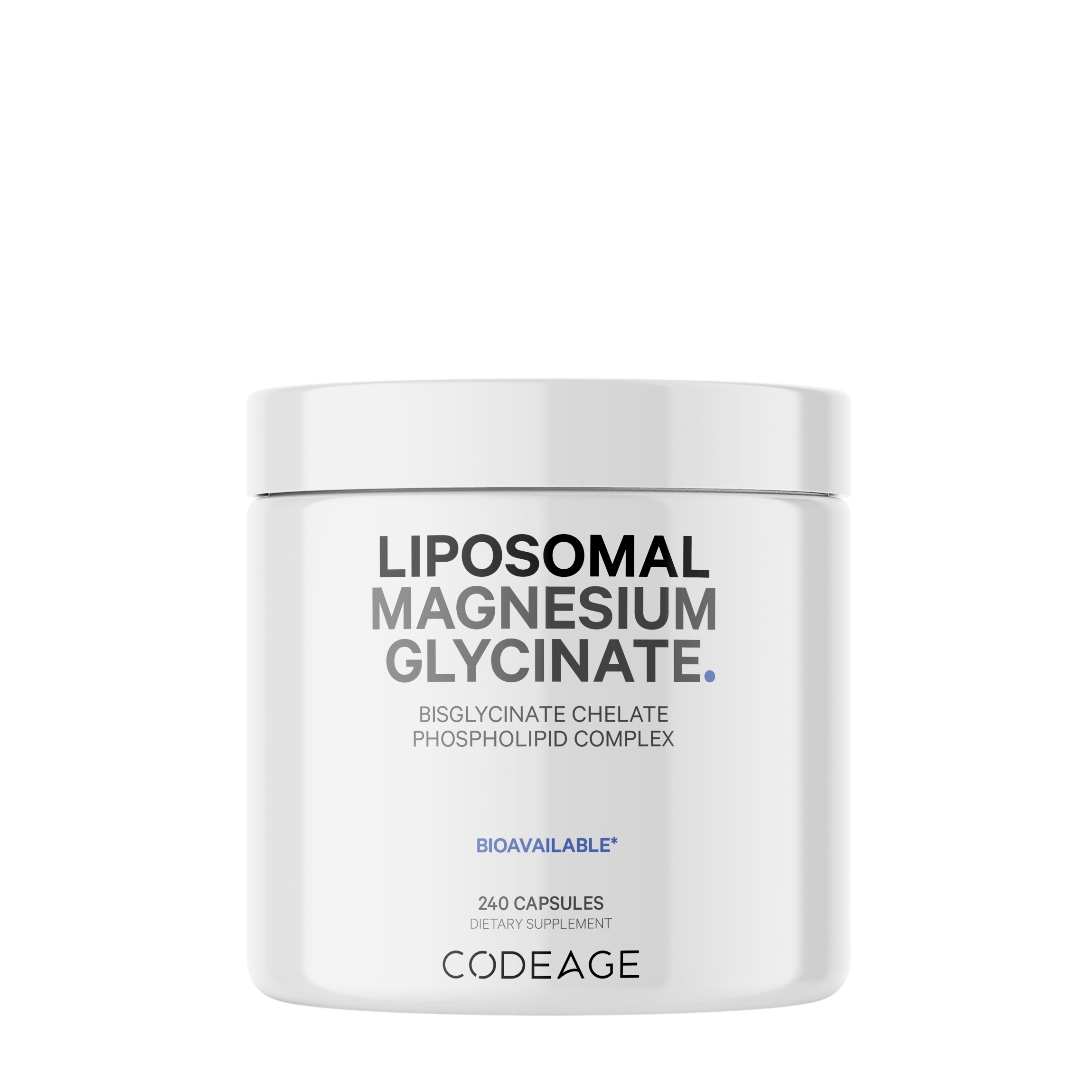 Liposomal Magnesium Glycinate - 240 Capsules (60 Servings)