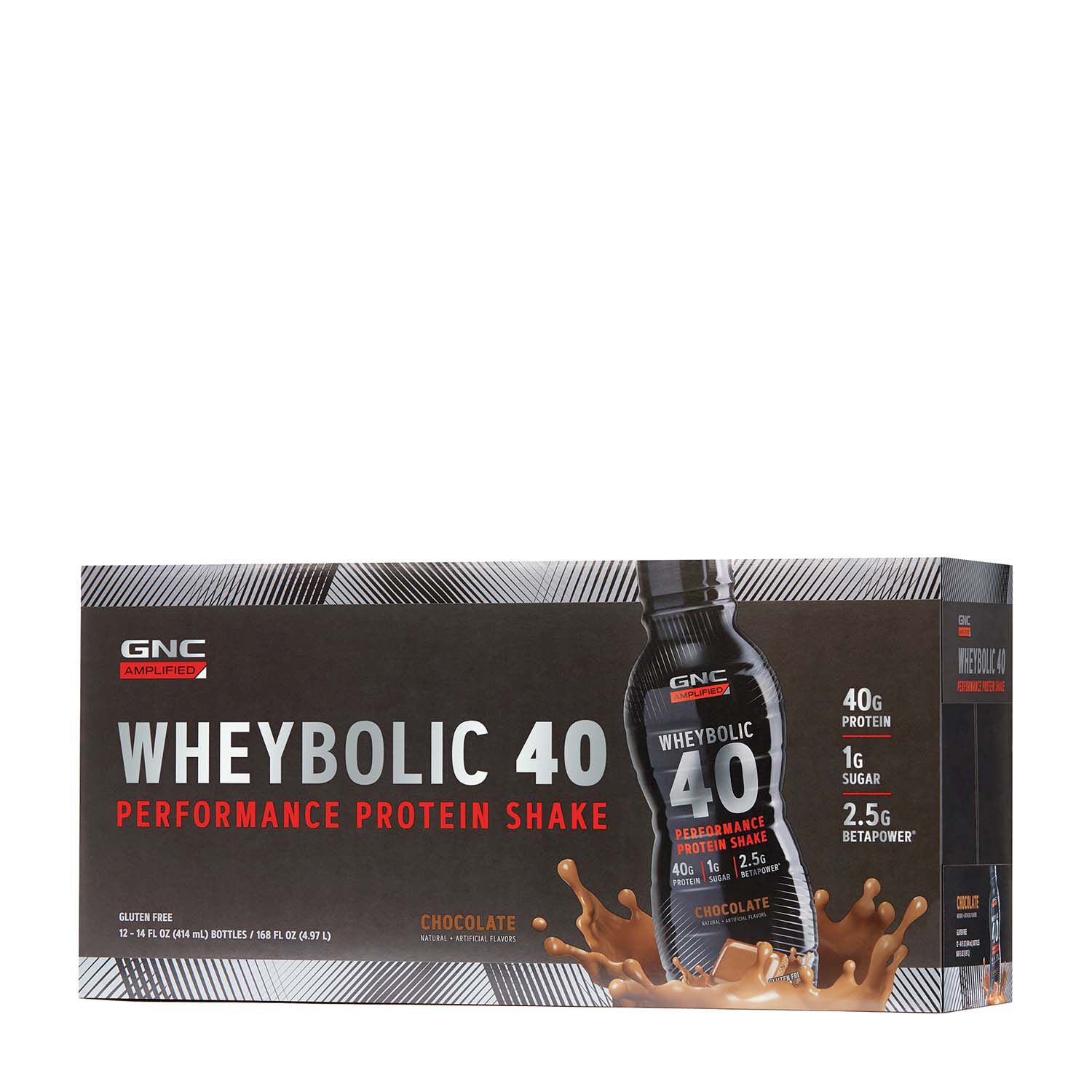 Wheybolic 40 - Chocolate - 14oz. &#40;12 Bottles&#41; Chocolate | GNC