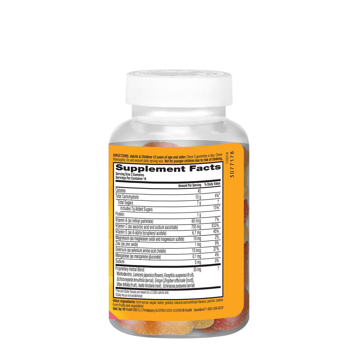 Airborne Original Gummies Vitamin C Ingredients
