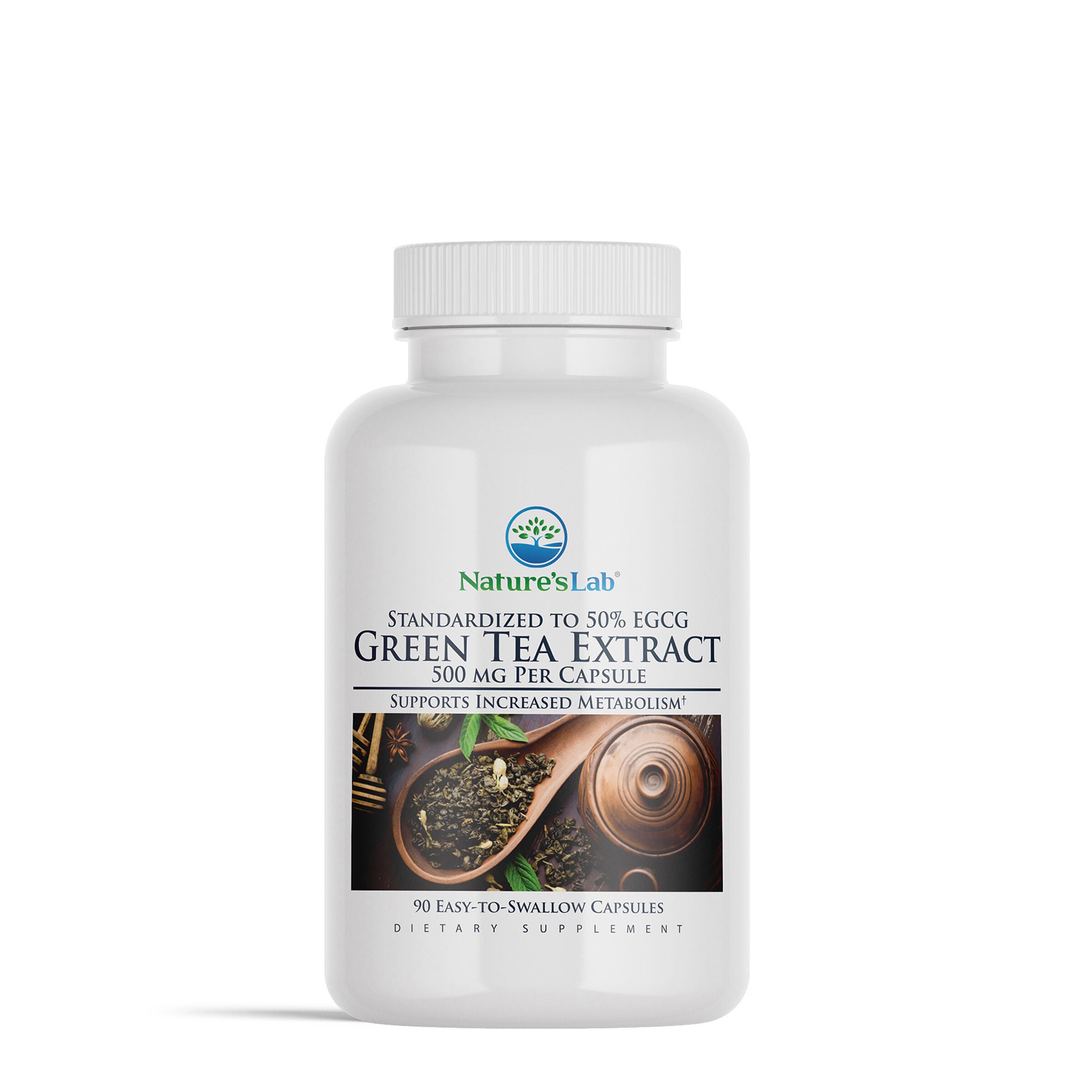 Nature's Lab Green Tea Extract 500Mg Healthy - 90 Capsules (90 Servings)
