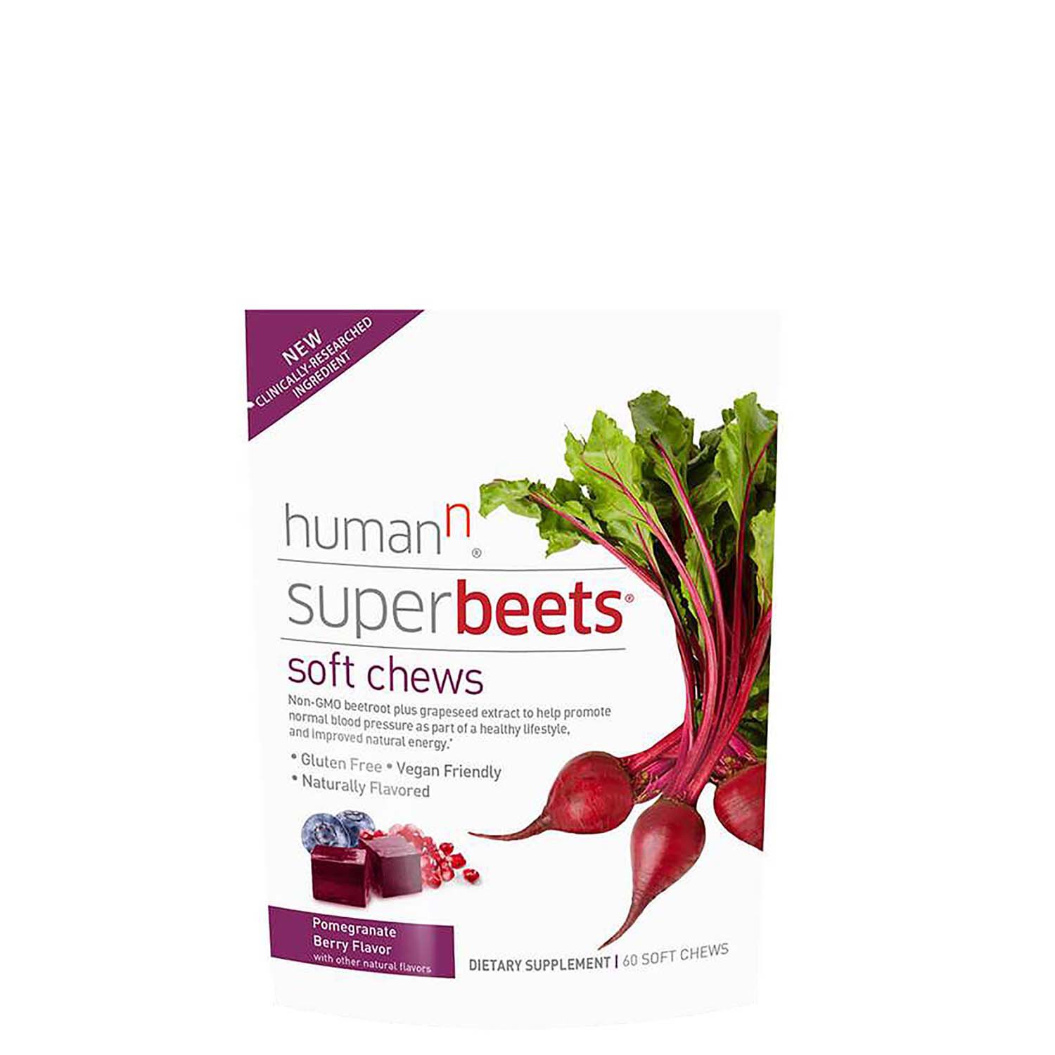 Humann Superbeets Soft Chews Pomegranate Berry Gnc