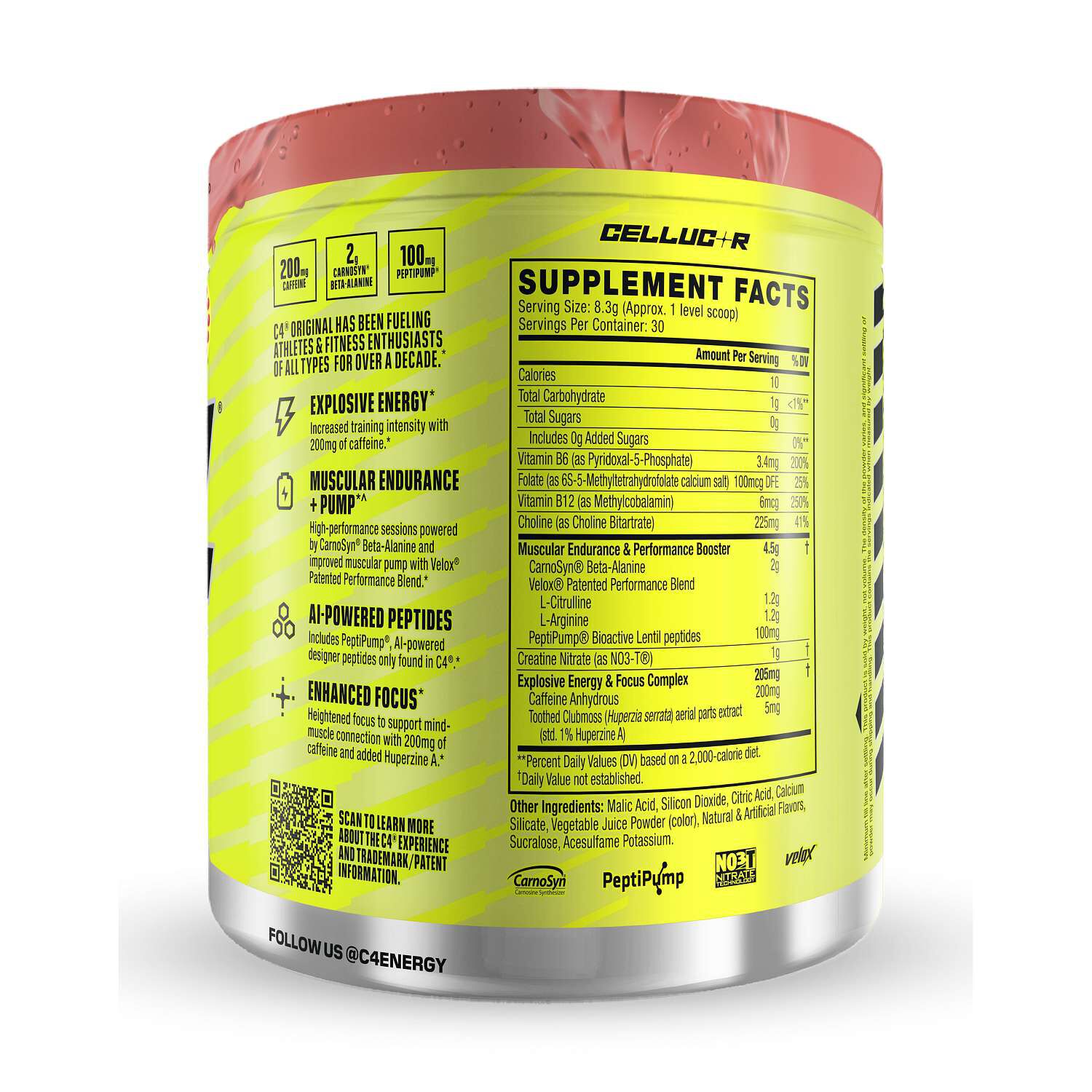 C4 Original Pre-Workout - Cherry Popsicle (30 Servings)  | GNC