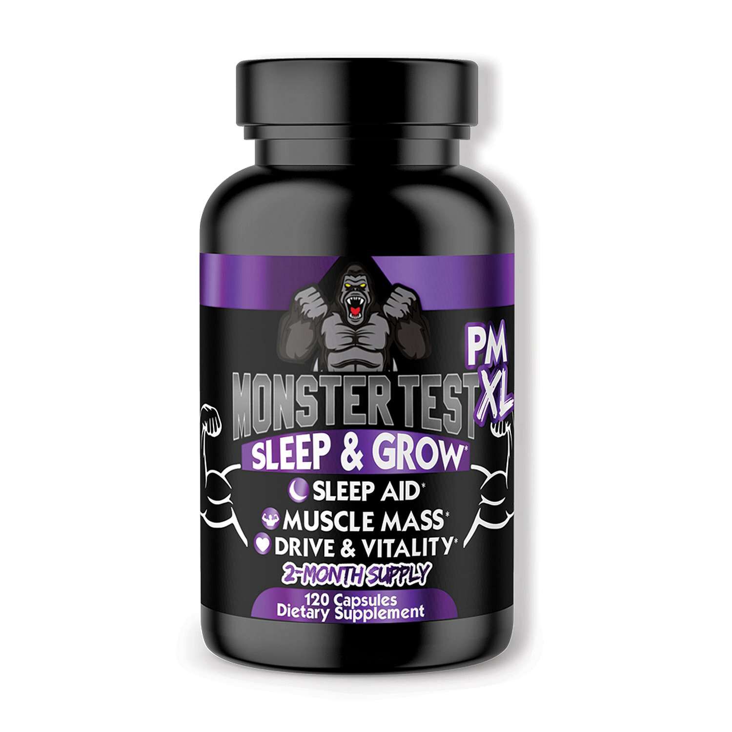 Monster Test PM XL: Sleep &amp; Grow* - 120 Capsules (60 Servings)  | GNC