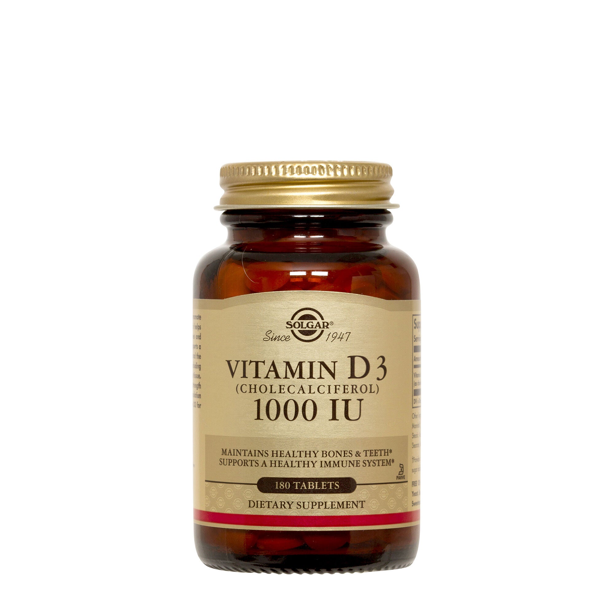 Solgar Vitamin D3 Cholecalciferol 25 Mcg 1000 Iu
