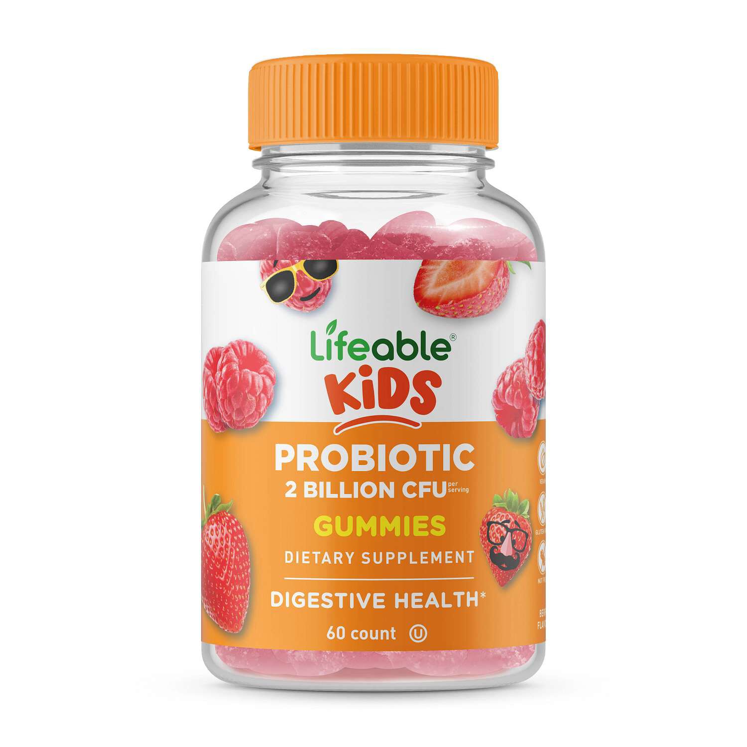 Kids Probiotic 2 Billion CFU - 60 Gummies (30 Servings)