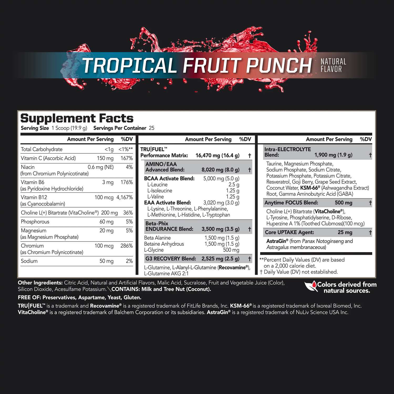 Core Fuel&reg; Endurance - Tropical Fruit Punch (25 Servings)