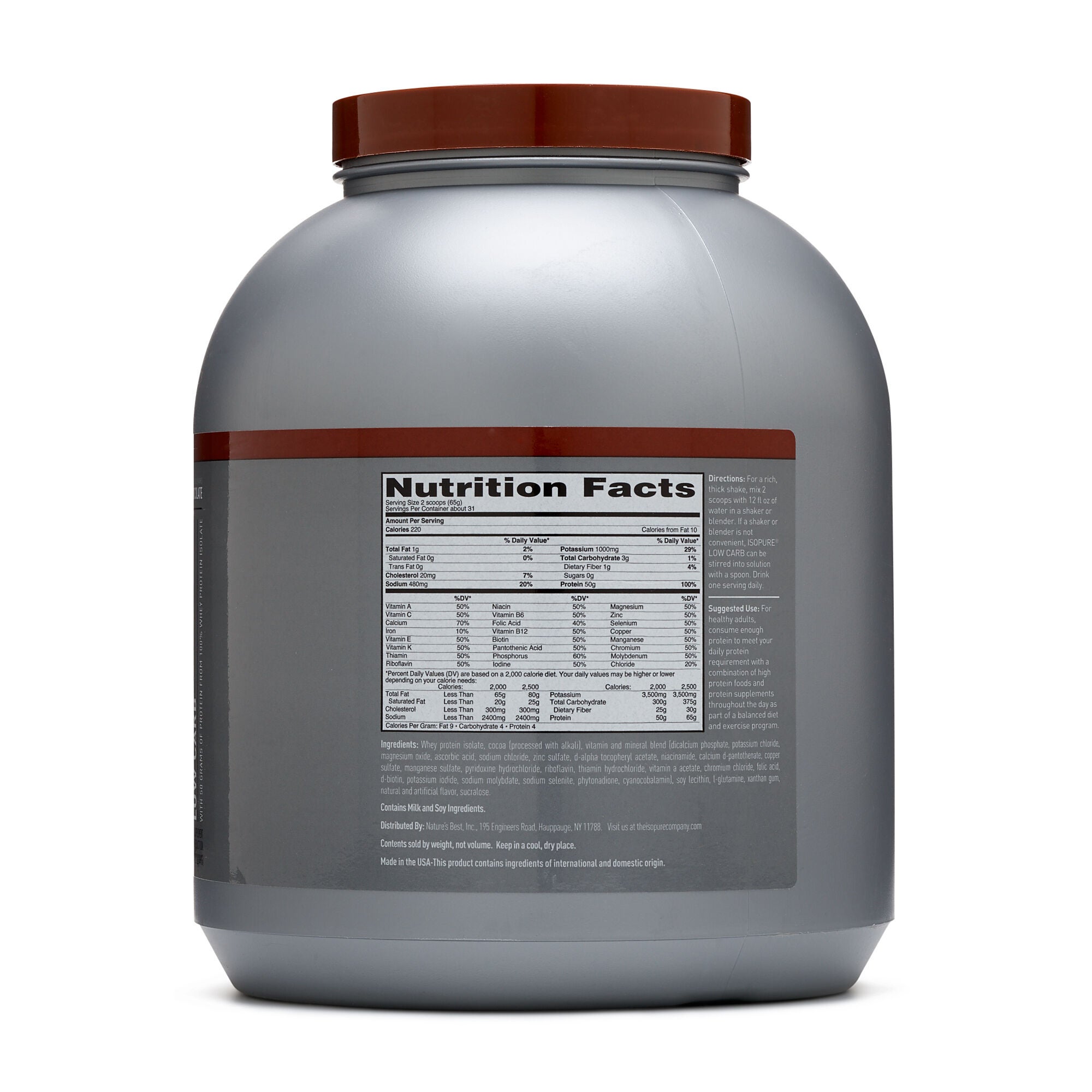 Isopure Low Carb Dutch Chocolate GNC