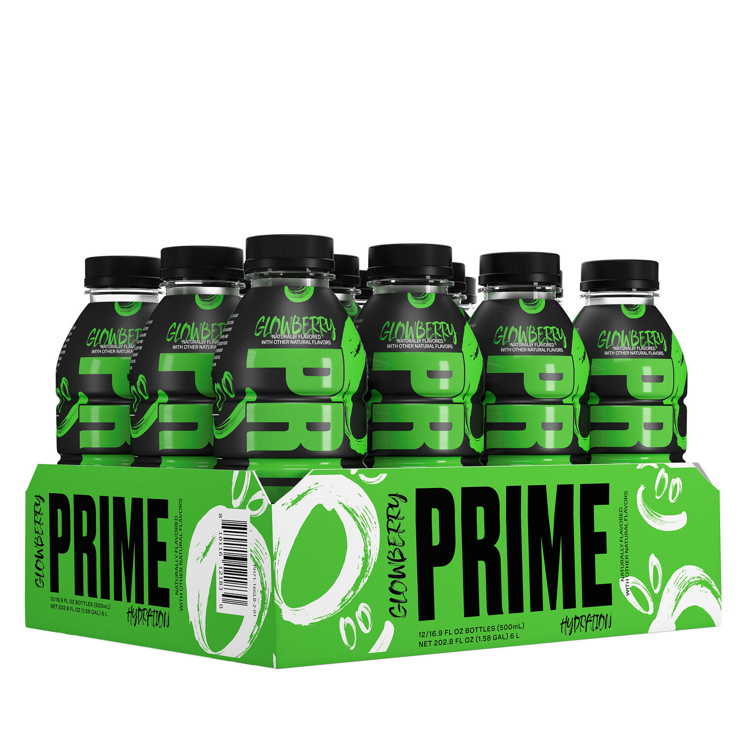 PRIME Hydration Drink - Glowberry - 16.9Oz. (12 Bottles)