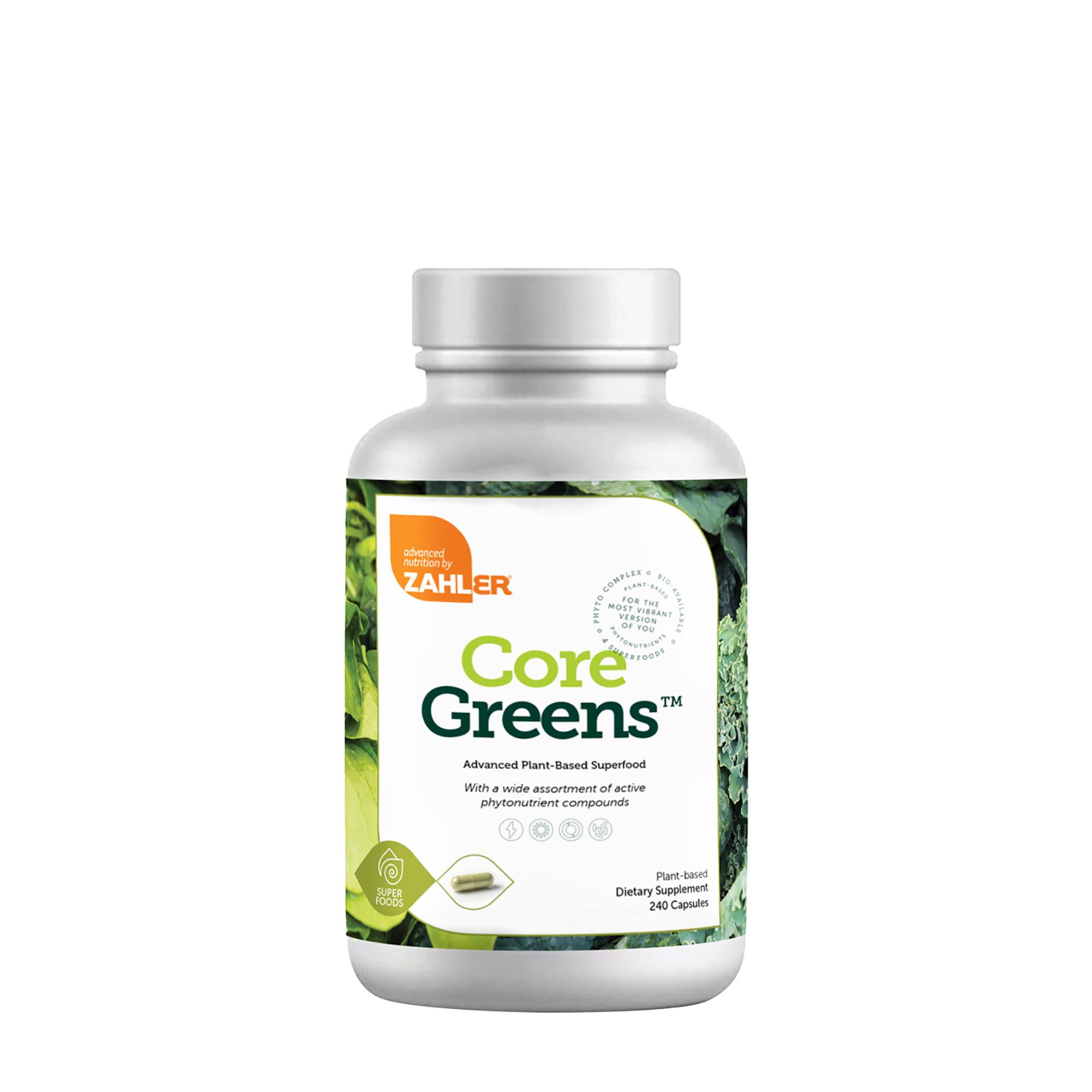 ZAHLER® Core Greens™- 240 Capsules | GNC
