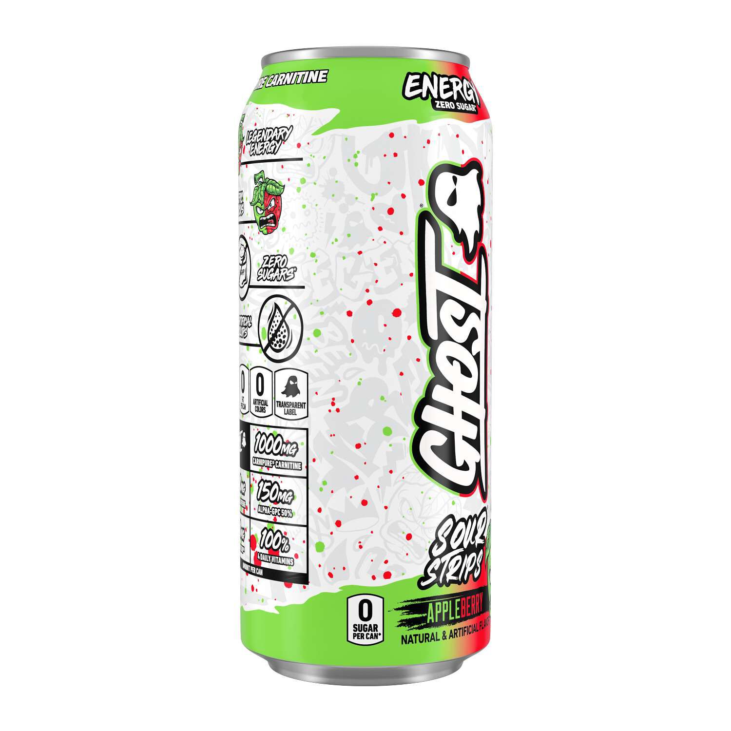 Energy Drink - Sour Strips Appleberry - 16oz. (12 Cans)